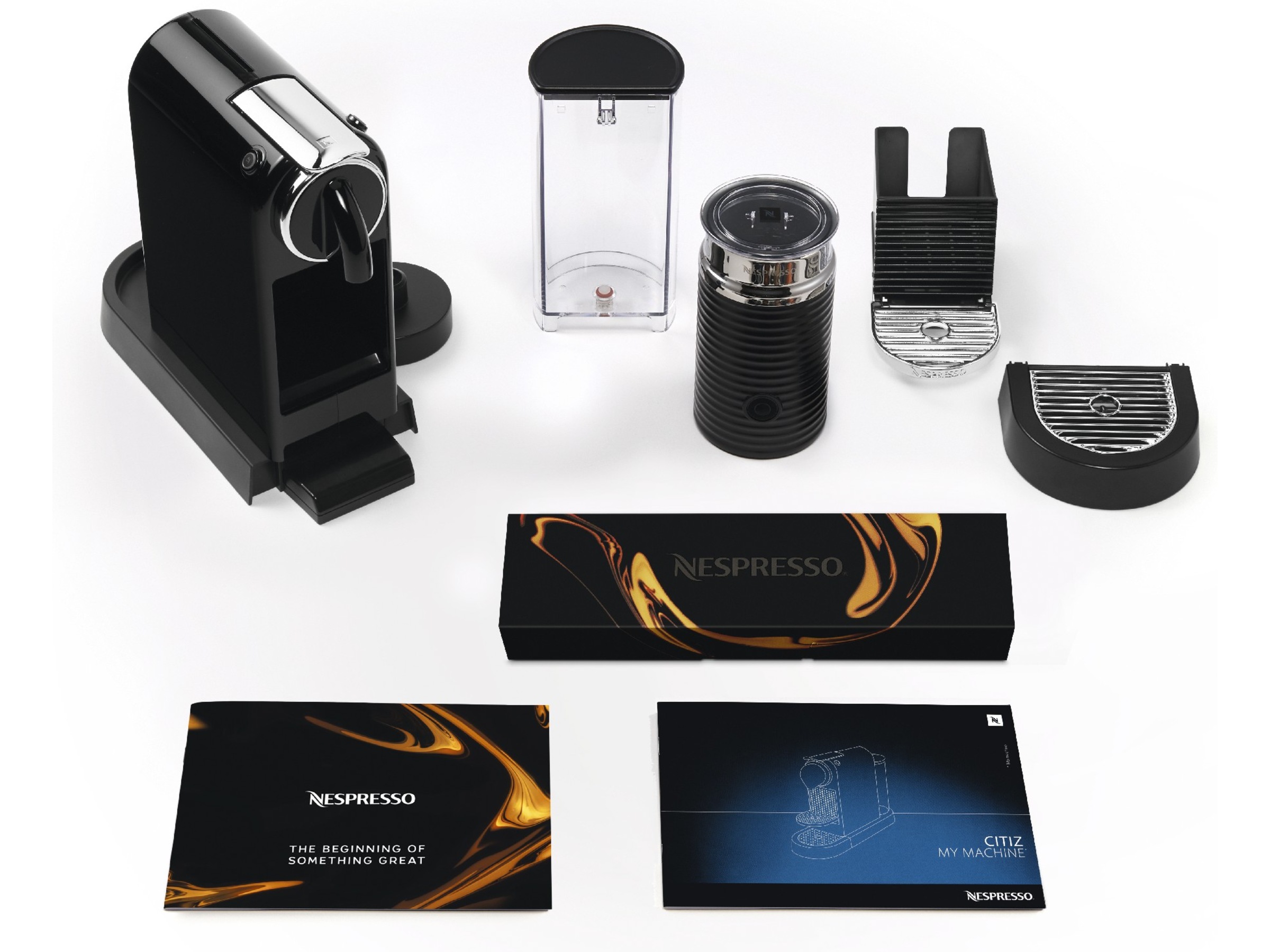 NESPRESSO CitiZ&milk fra DeLonghi® Kapselmaskin (sort) Kapselmaskiner