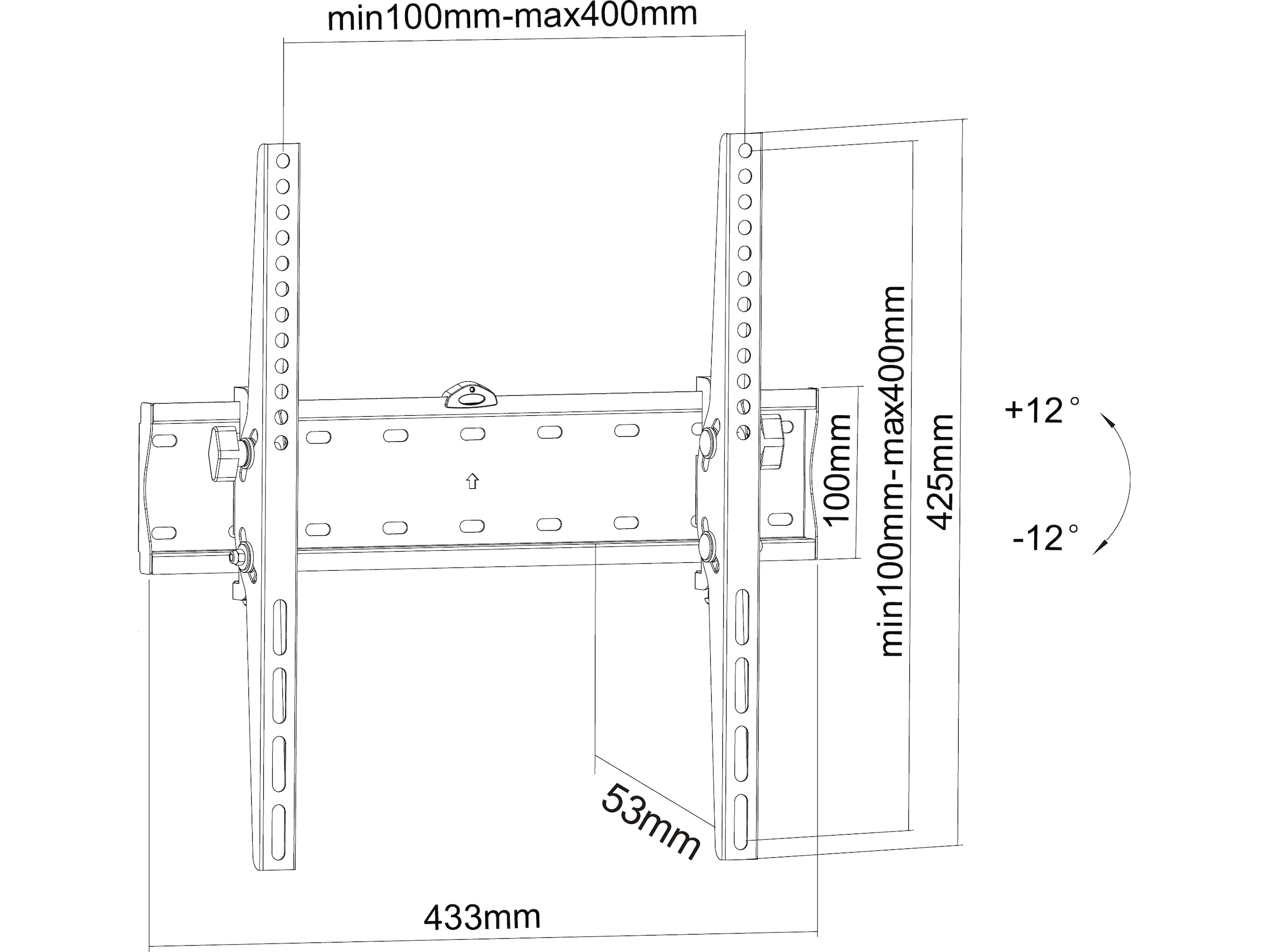 Andersson WMT 2.0 veggfeste TV tilt 32-55" Veggfeste & TV-stativ