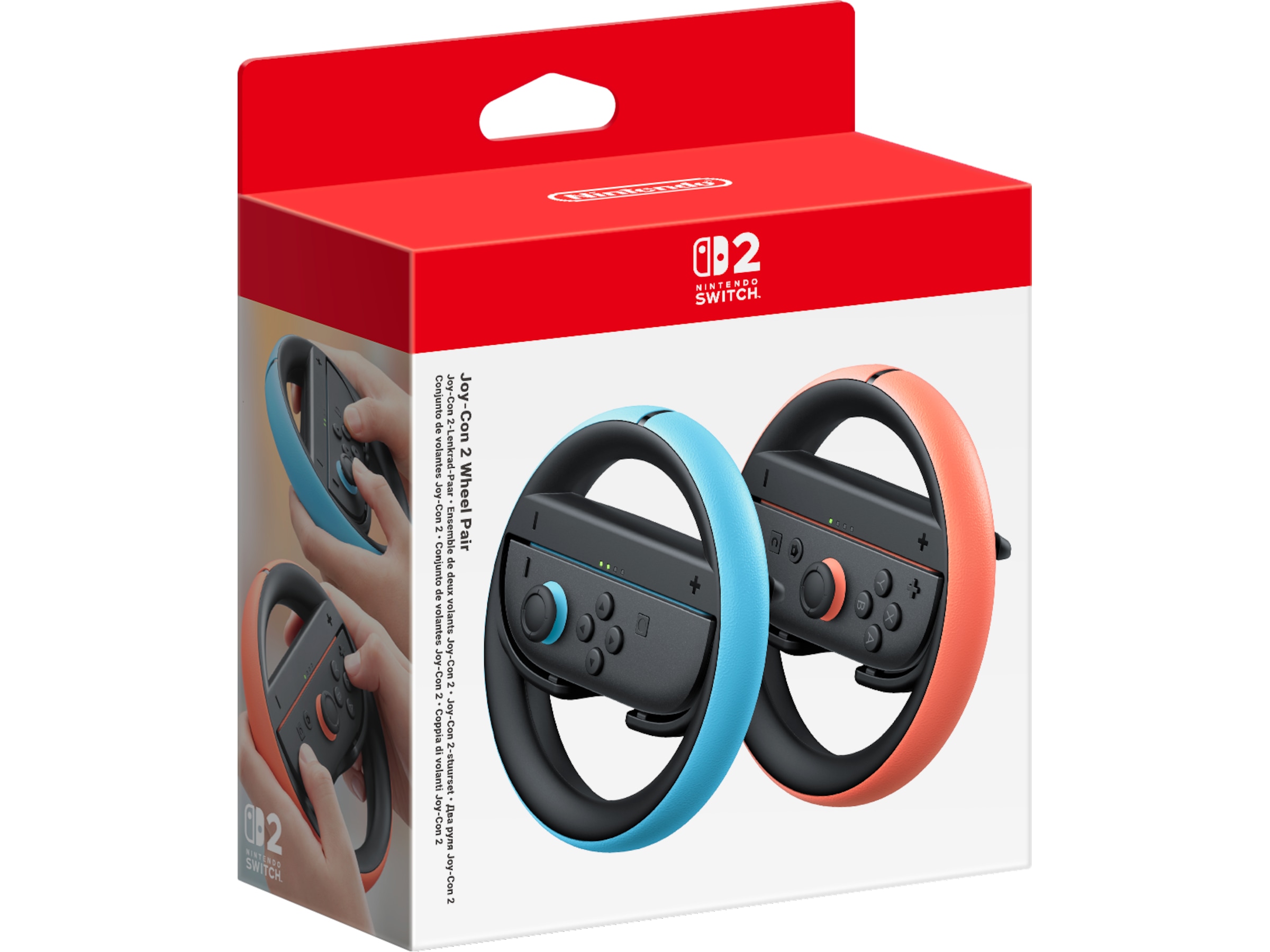 Nintendo Switch 2 Joy-Con 2 Wheel Pair (light blue/light red) Tilbehør til spillkonsoller