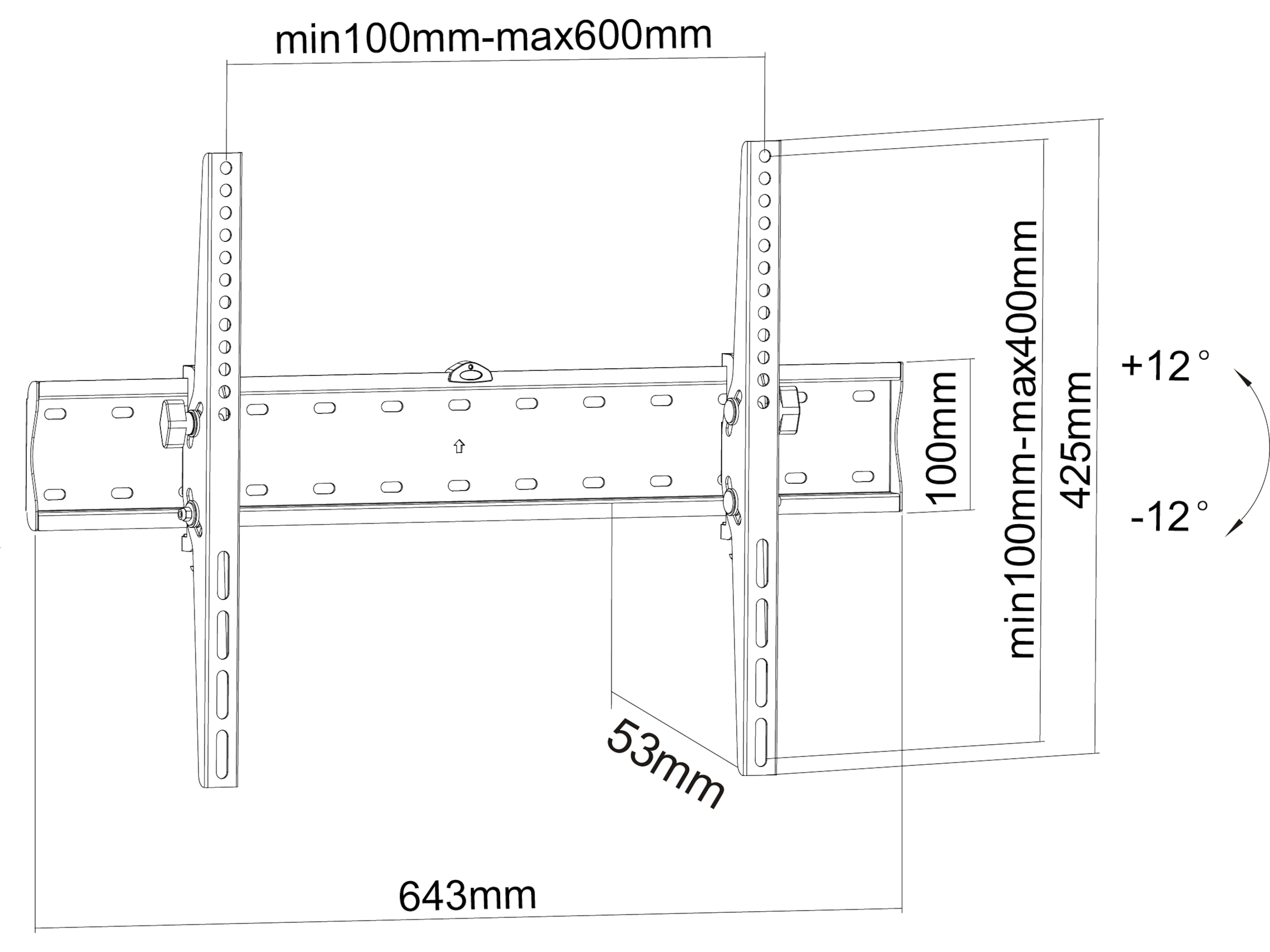 Andersson WTT 3.0 veggfeste TV 37-70" Veggfeste & TV-stativ