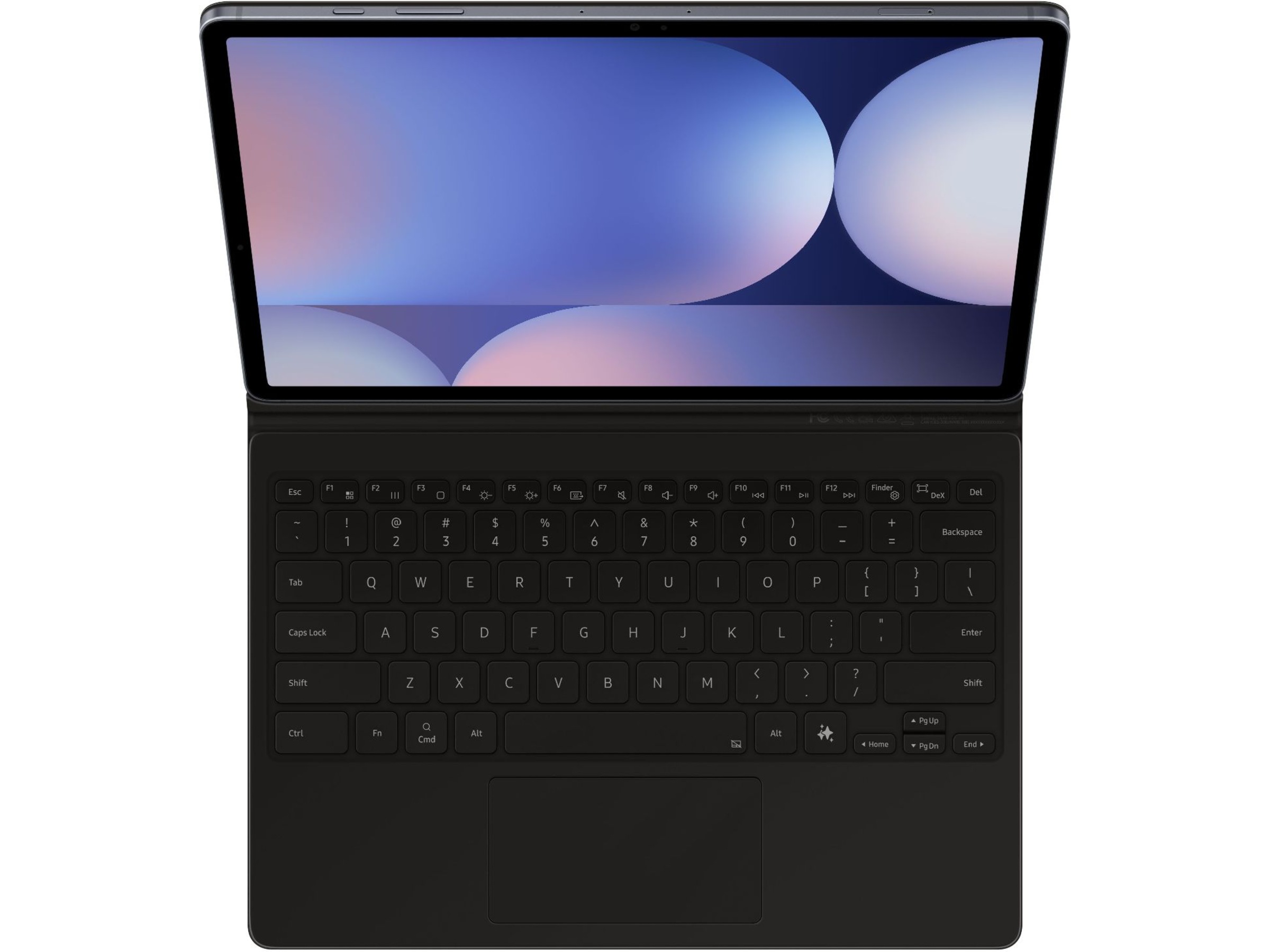 Samsung Galaxy Tab S10+ / S9+ / S9 FE+ tastaturdeksel (sort) Deksel til nettbrett