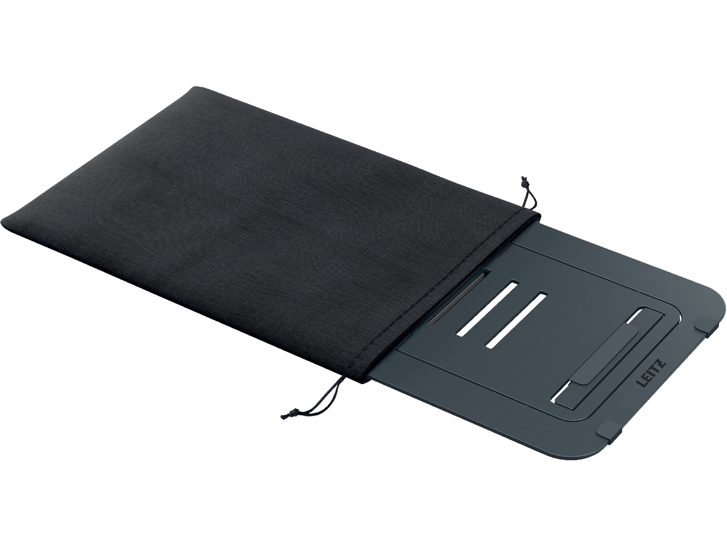 Leitz Ergo Laptopstativ, aluminium ultraflatt justerbart Laptopstand