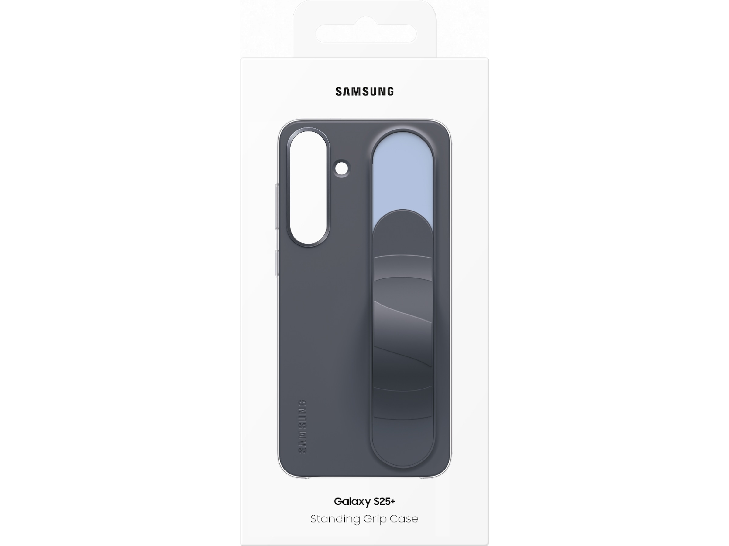 Samsung Galaxy S25+ Standing Grip (sort) Mobildeksel