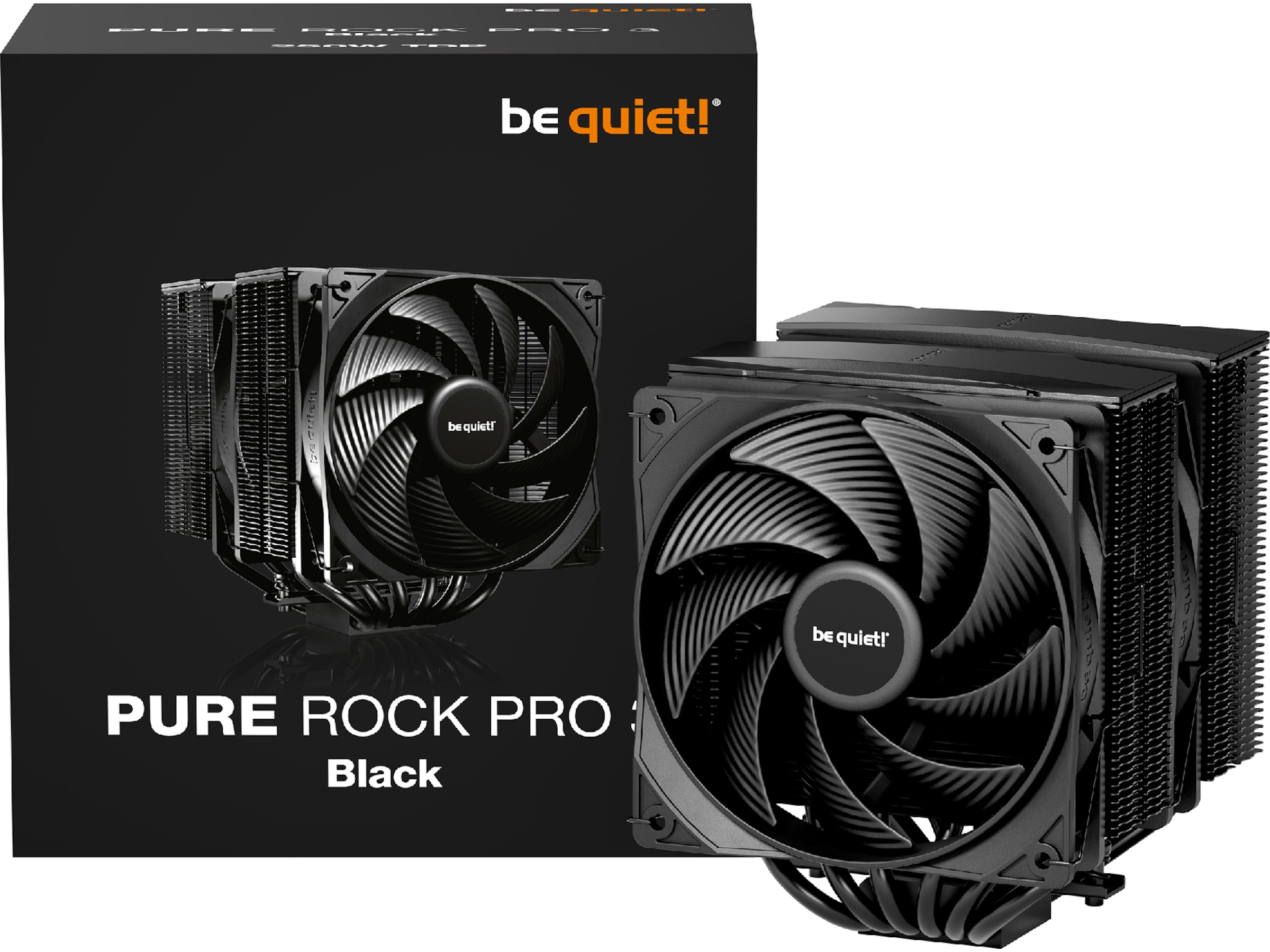 be quiet! Pure Rock Pro 3 Black CPU Kjøler CPU - Luftkjøling