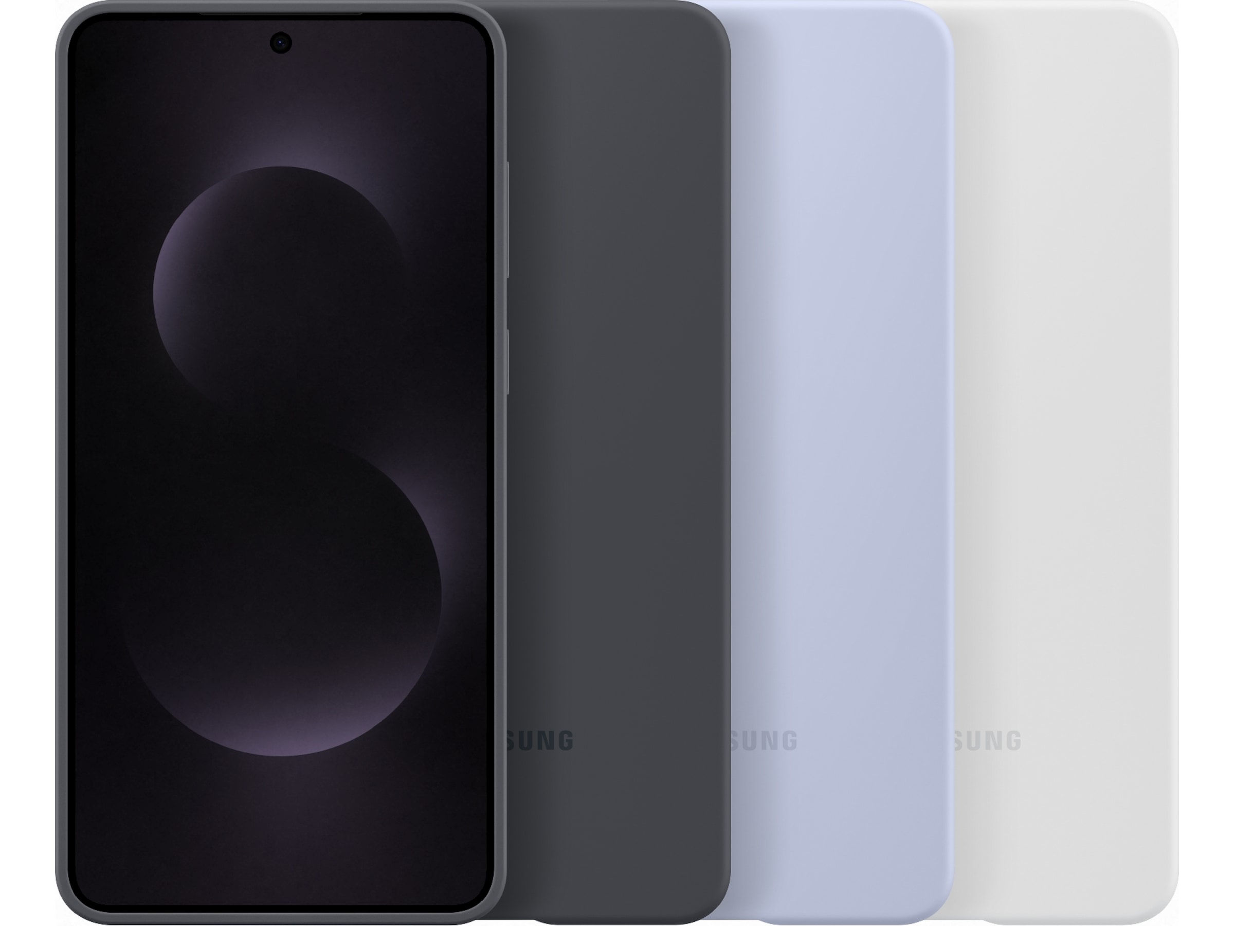 Samsung Galaxy S25 Edge Silikondeksel (lys grå) Mobildeksel