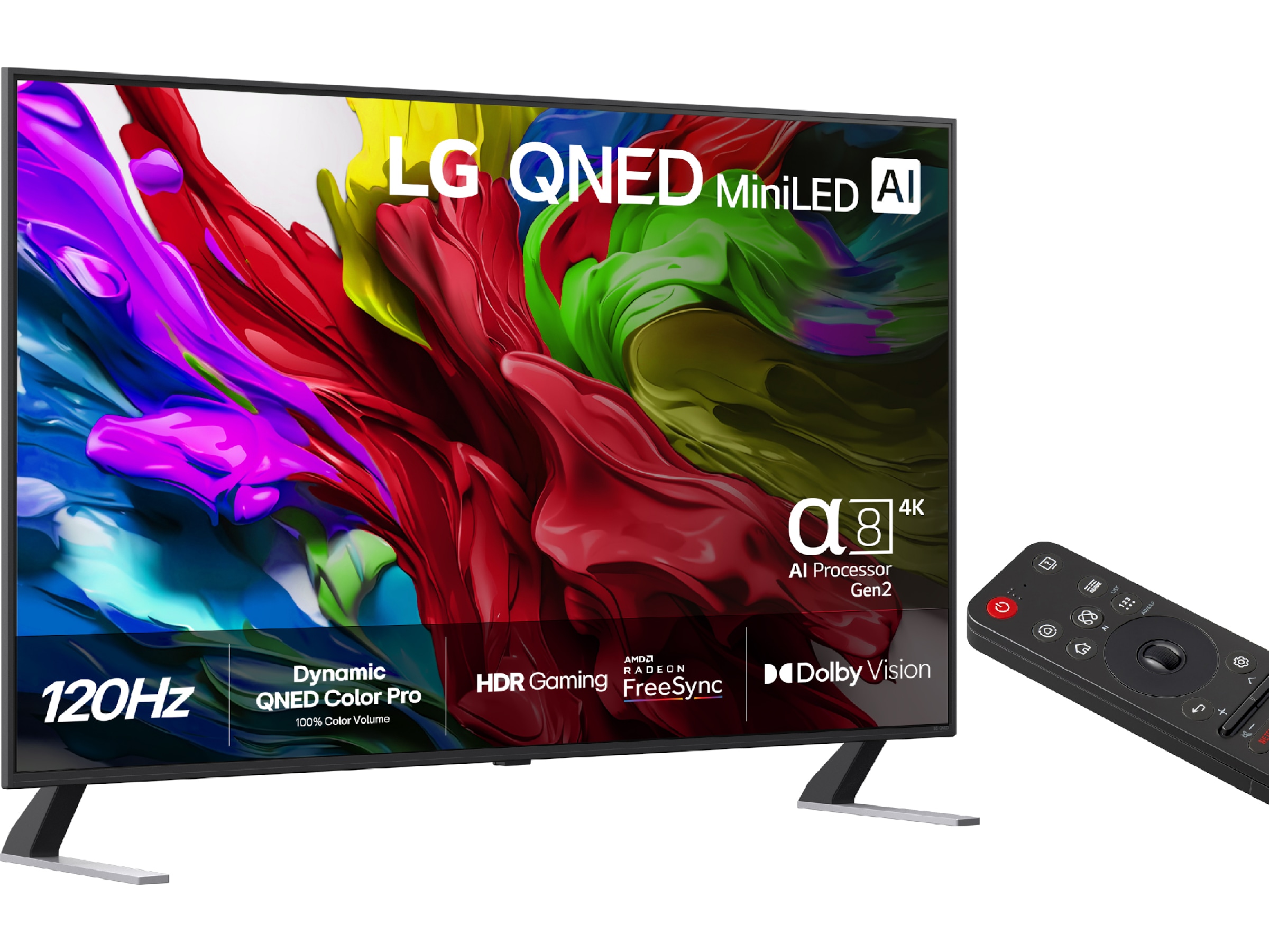 LG 55'' QNED85 evo AI MiniLED 4k Smart TV (2025) 50 - 59 tommer TV