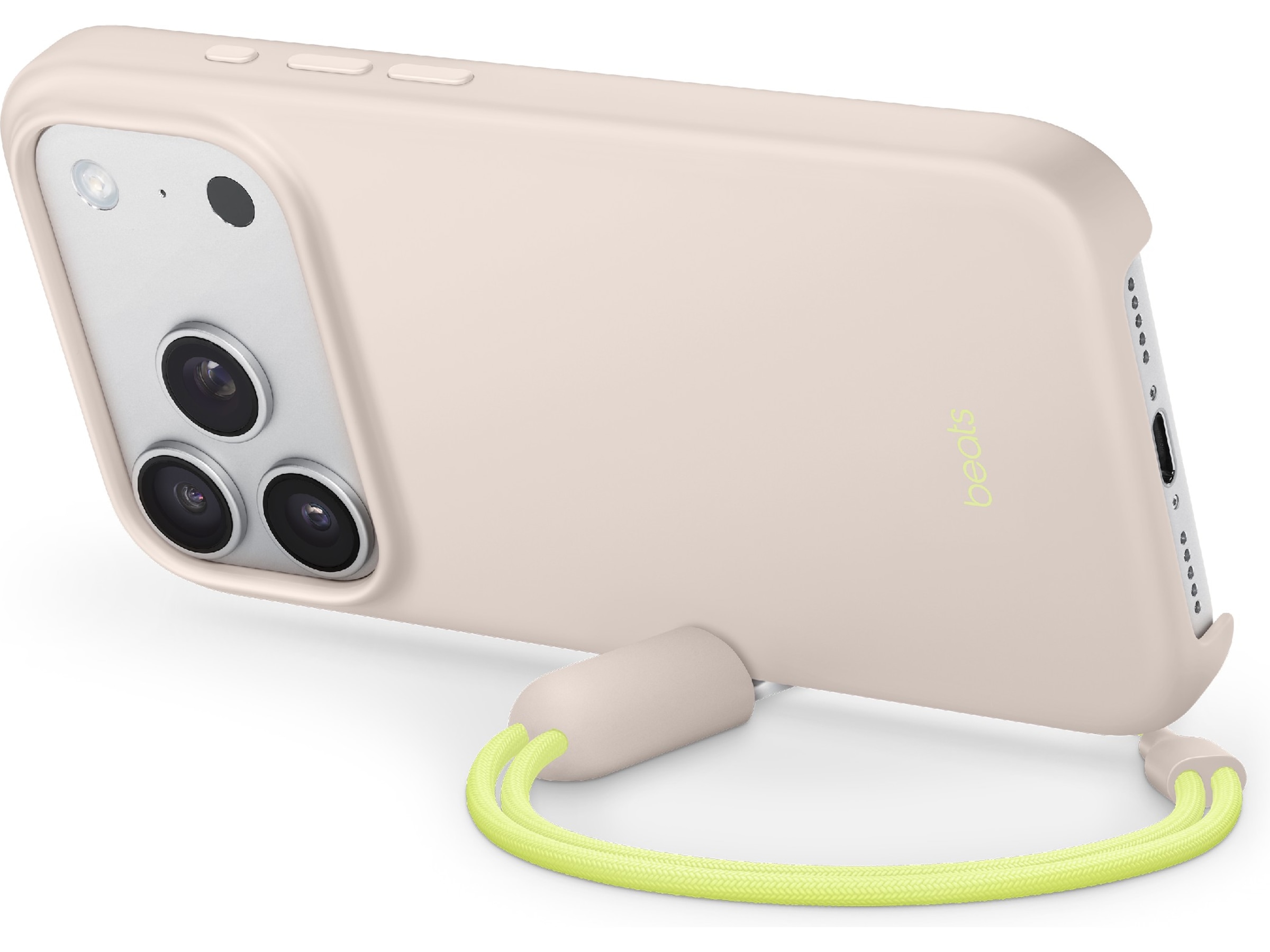 Apple iPhone 17 Pro Beats Kickstand deksel med MagSafe (kalkstein) Mobildeksel