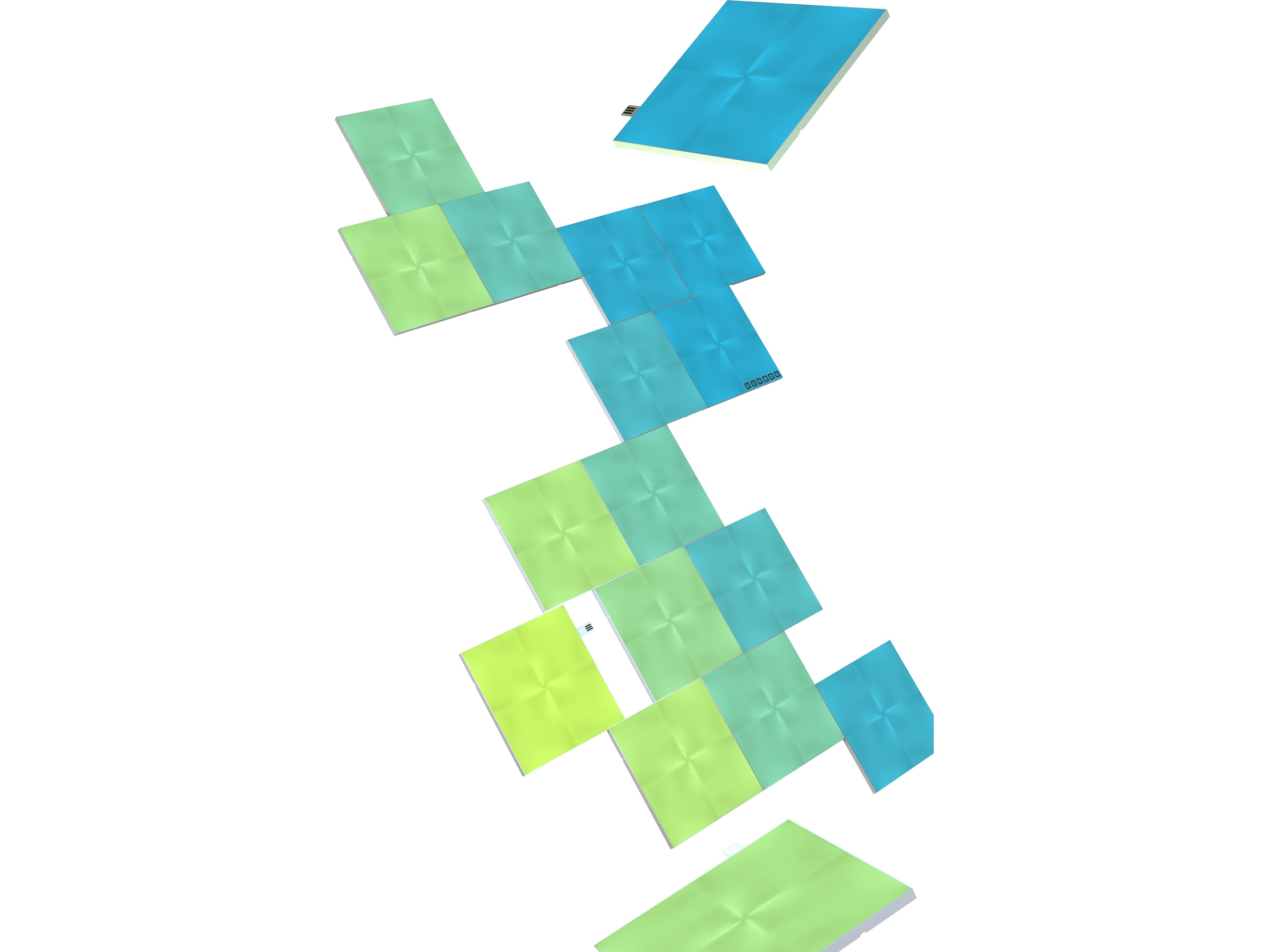 Nanoleaf Canvas Smarter Kit 17 panels Lightstrips Komplett.no