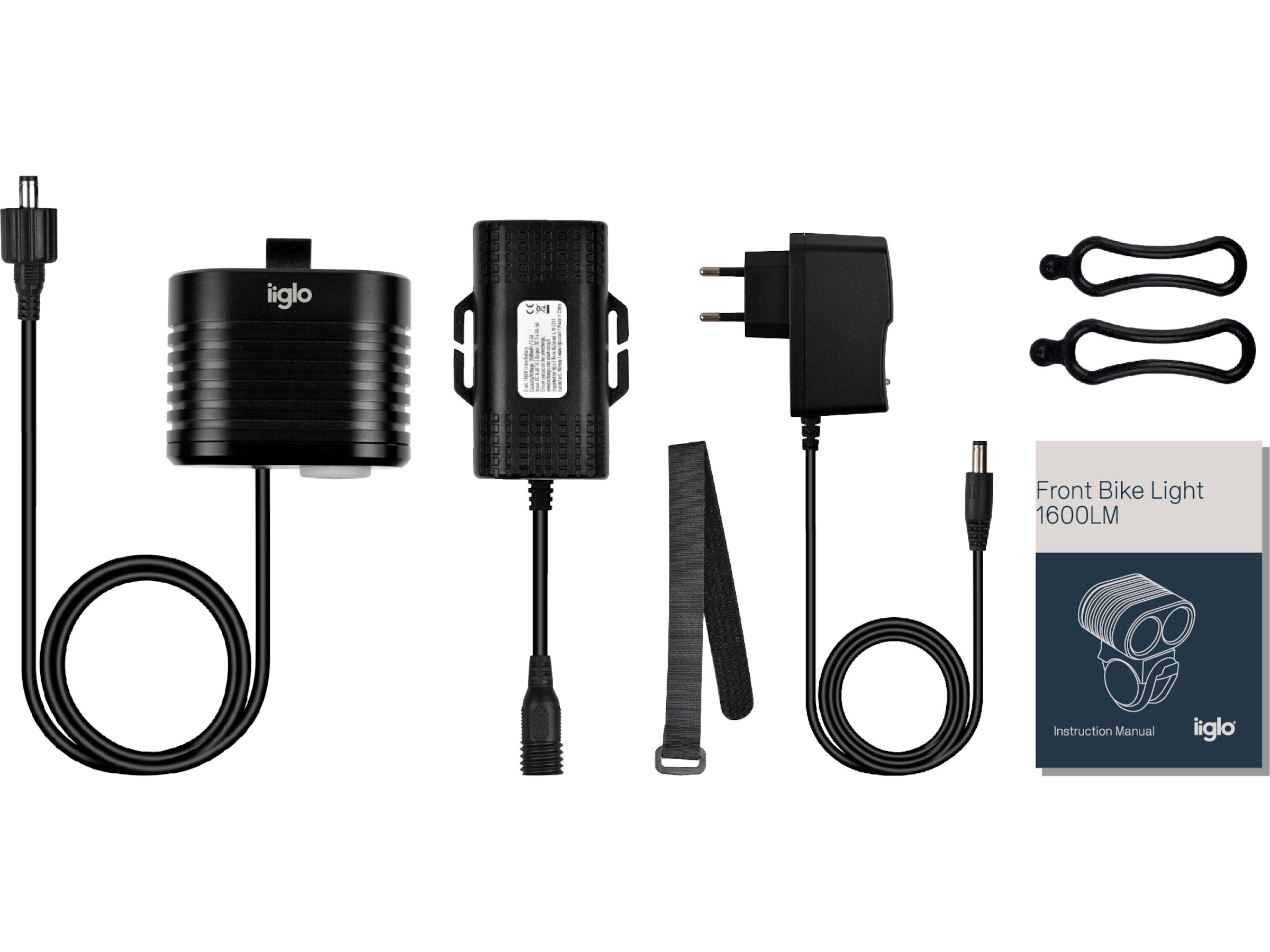 iiglo sykkel og hodelykt, 1600 Lumen, IP 65 Lykter