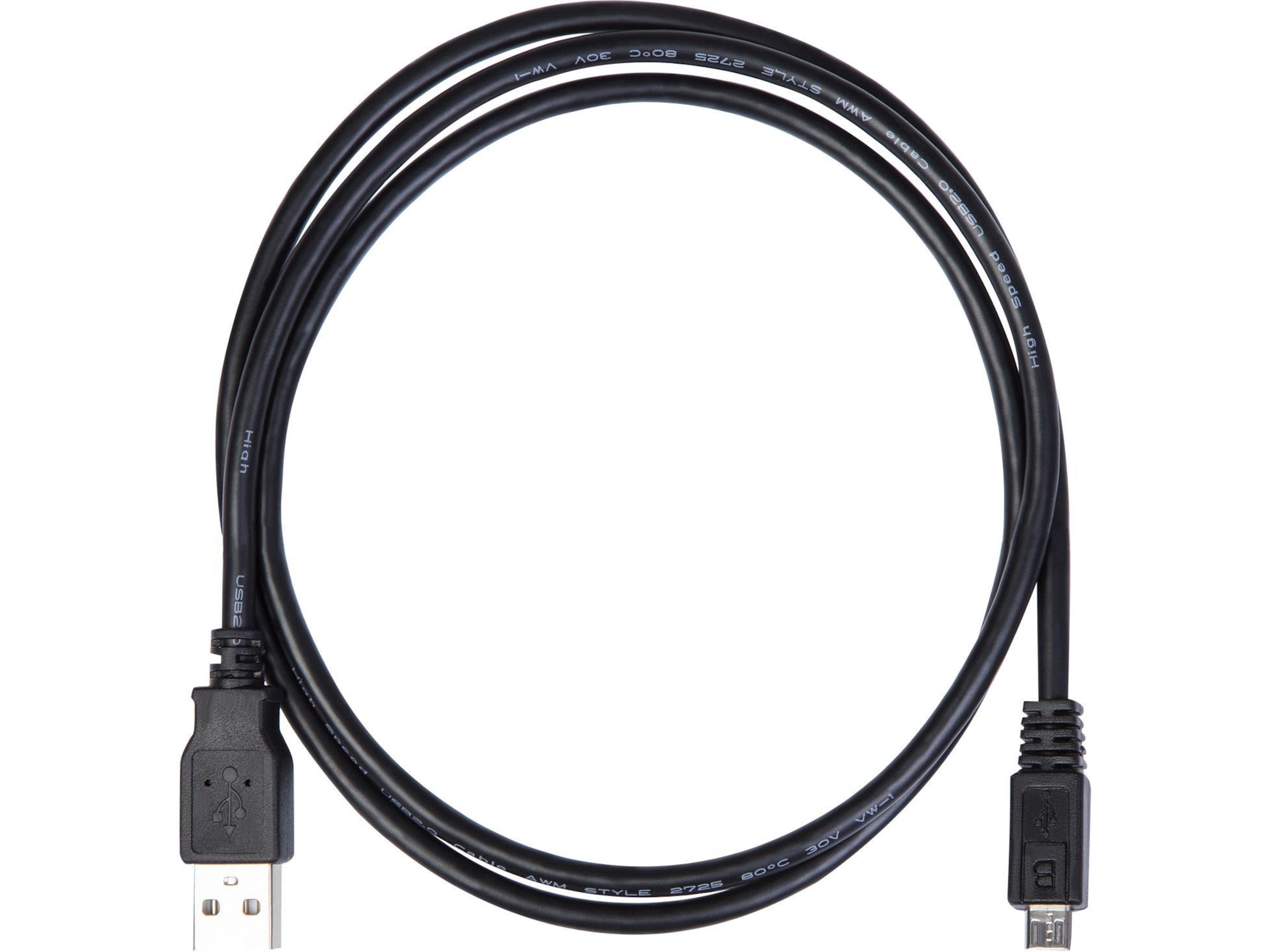 USB A til USB MicroB kabel 1m sort USBkabler Komplett.no