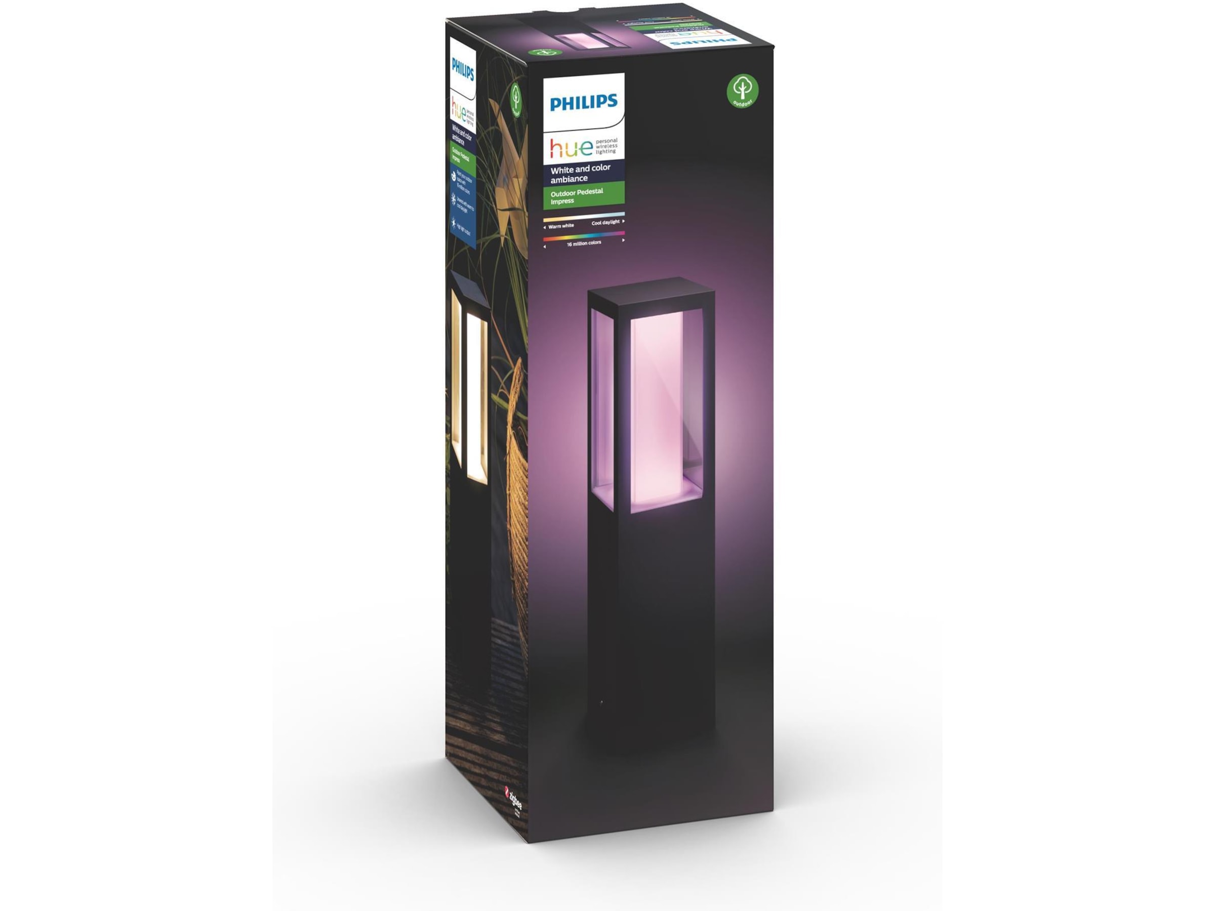 Philips Hue Impress utendørs sokkel (sort) Gulvlampe