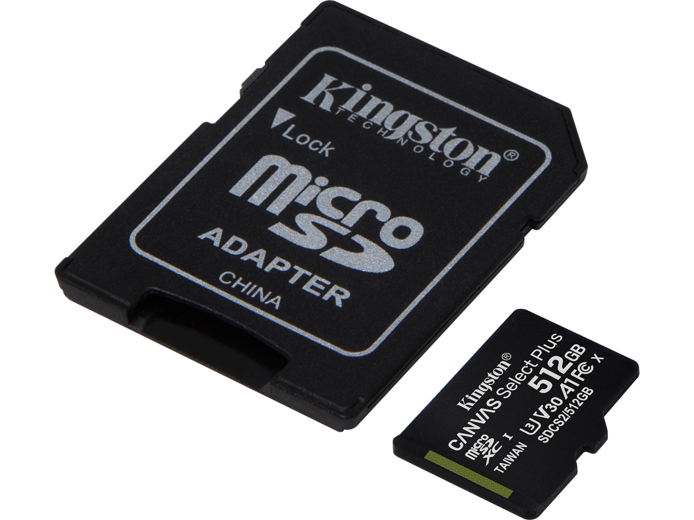 Kingston Canvas Select Plus microSD 512GB Minnekort til foto & video