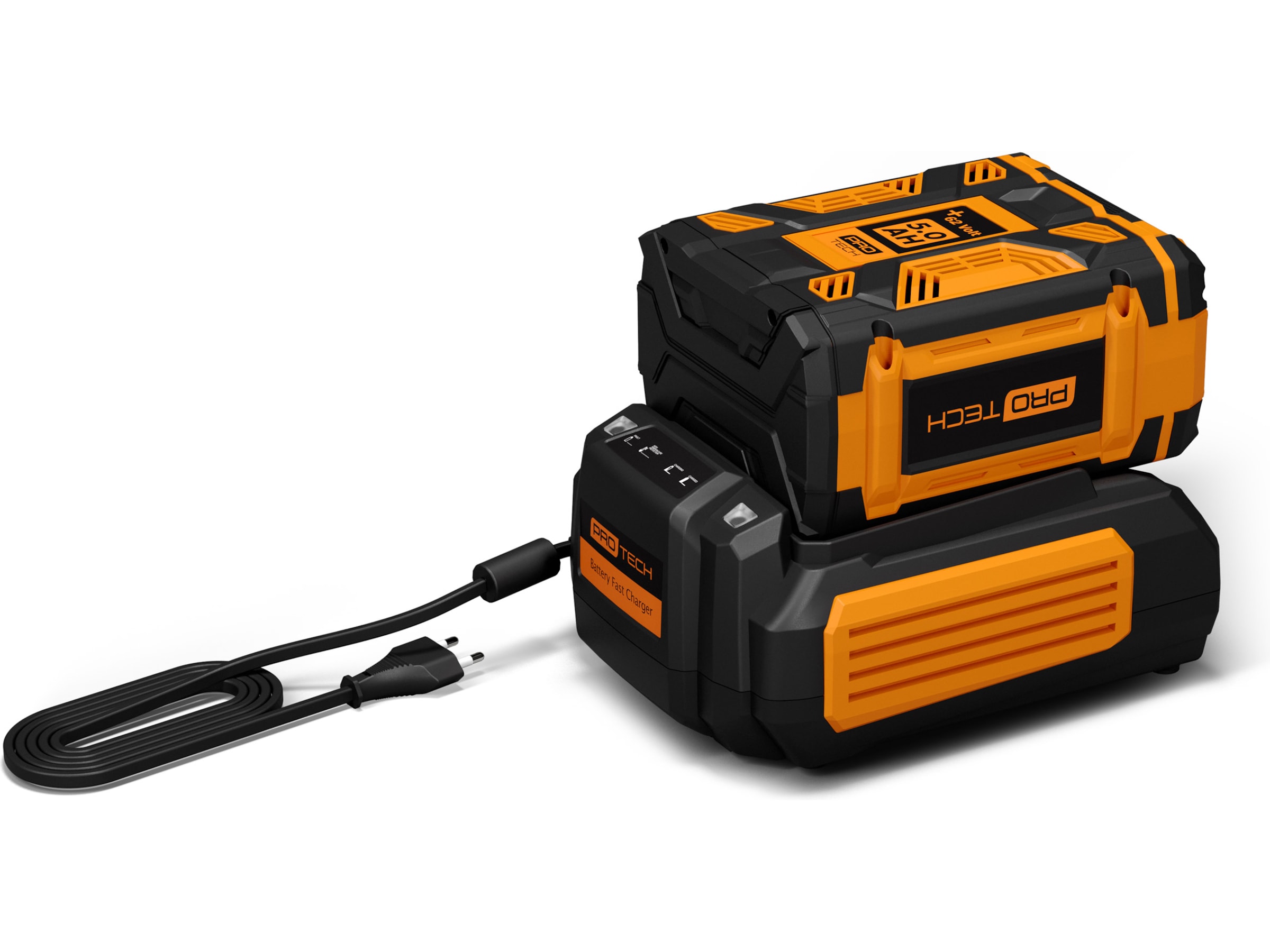 Protech +62 Volt hurtiglader Batterier til håndholdte hagemaskiner