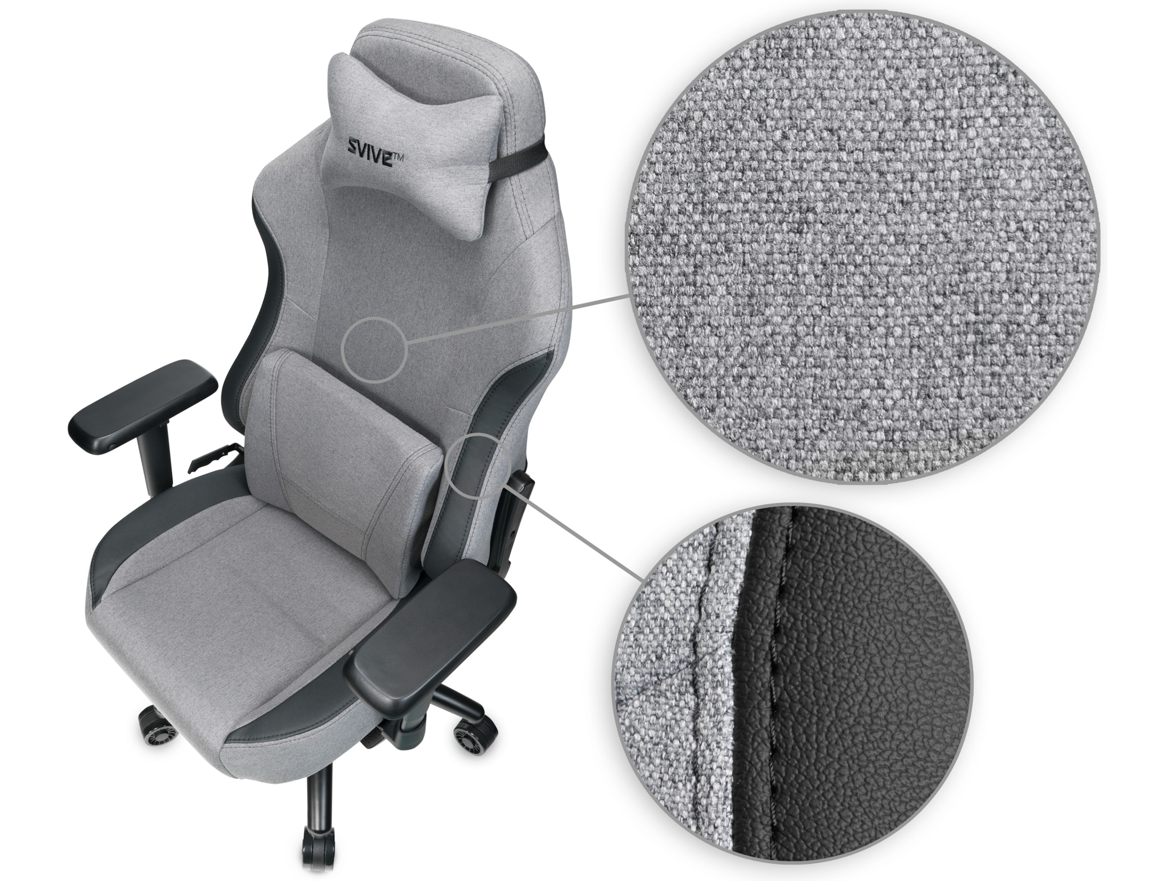 Svive Gemini Gamingstol (mørk grå) Gamingstoler