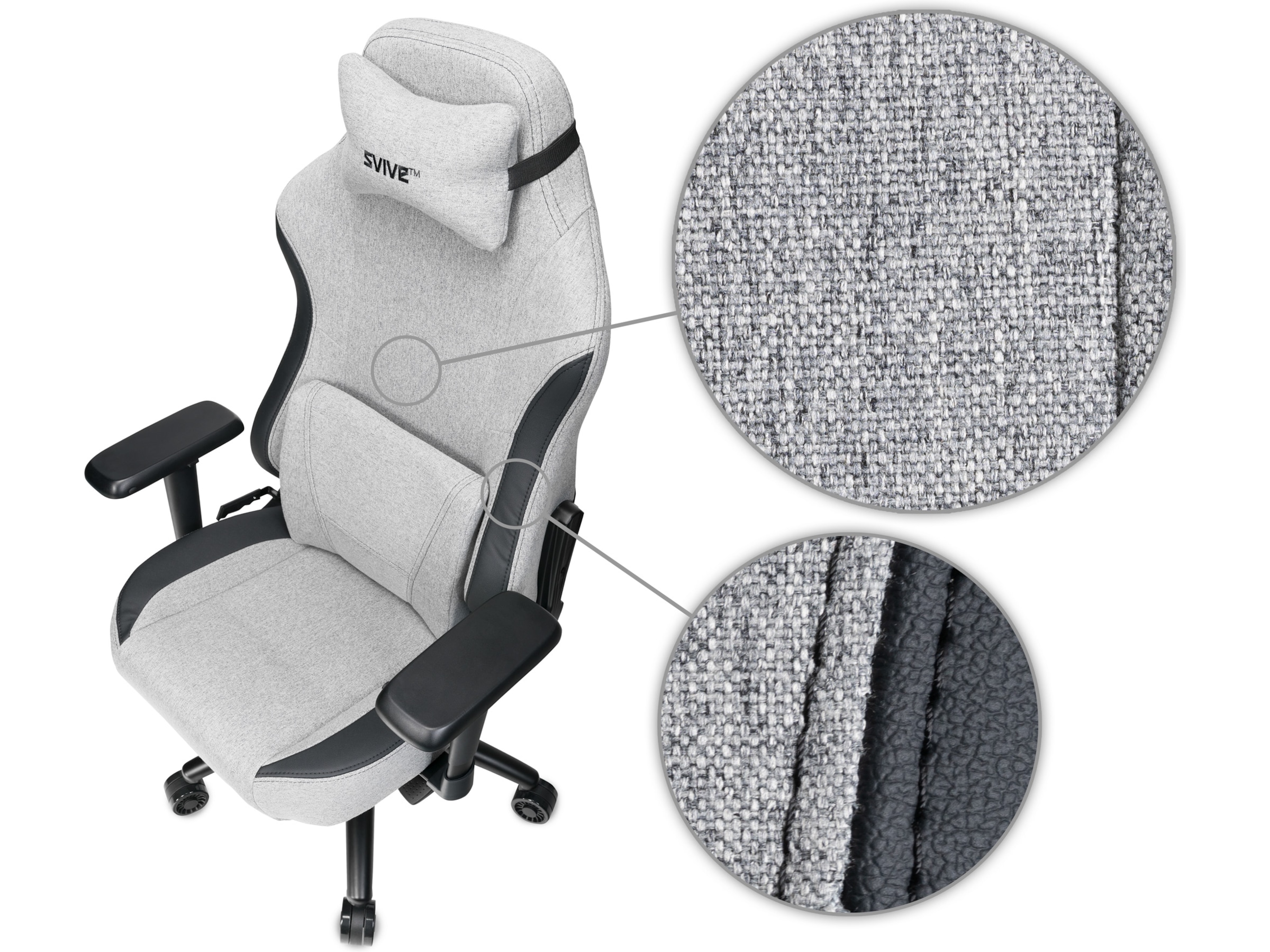 Svive Gemini Gamingstol (lys grå) Gamingstoler