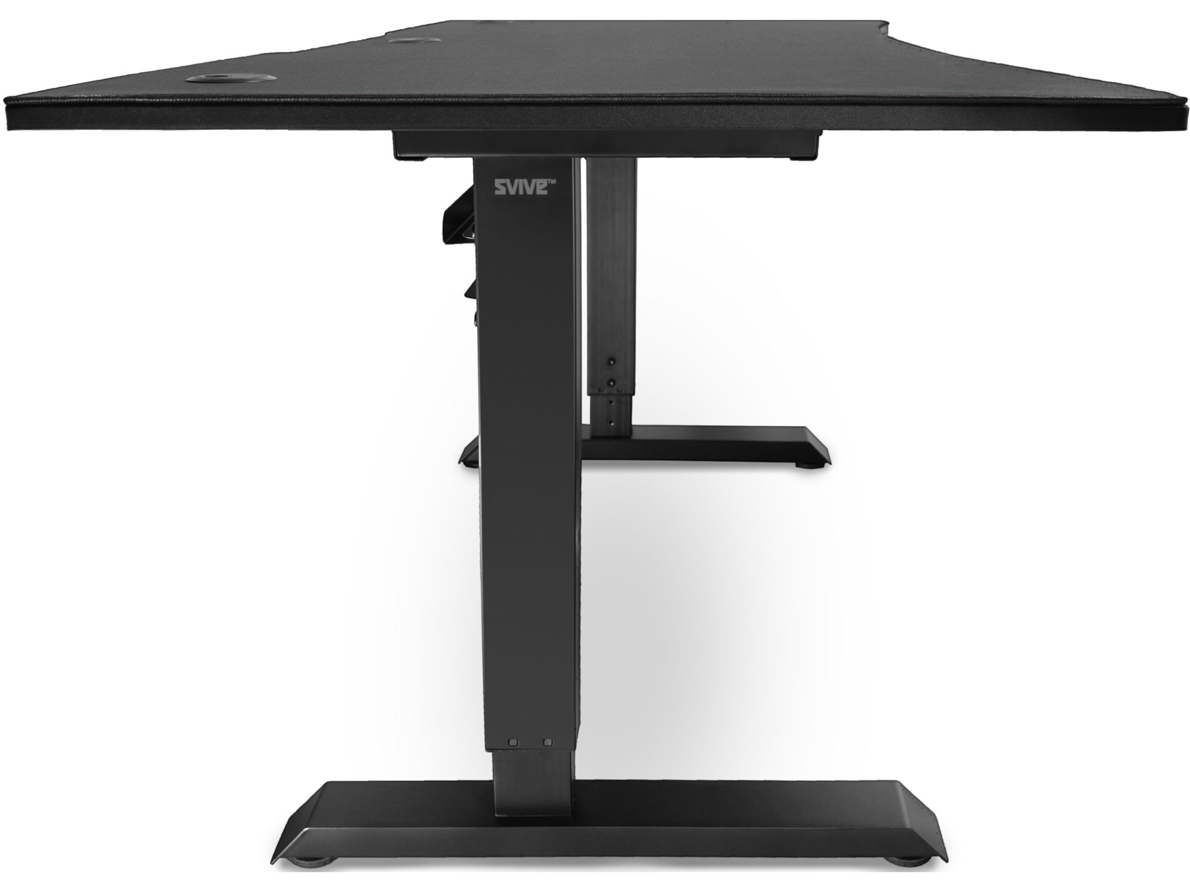 Svive Altair Gaming Desk matt sort med sorte sømmer Gamingdesk