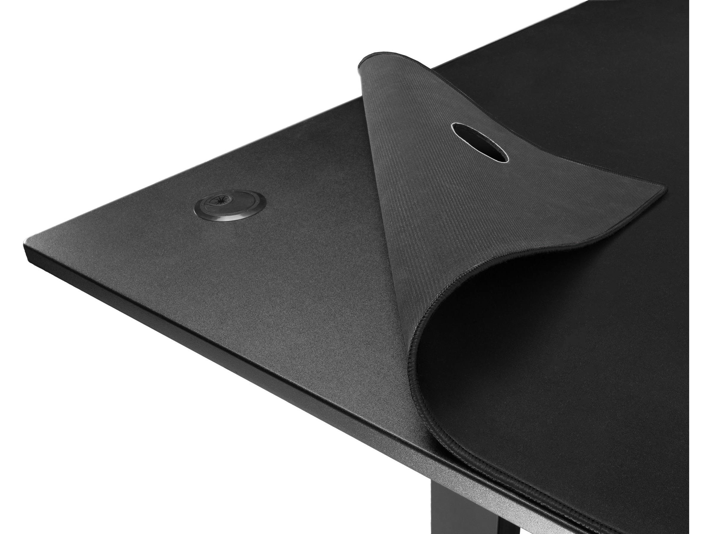 Svive Altair Gaming Desk matt sort med sorte sømmer Gamingdesk