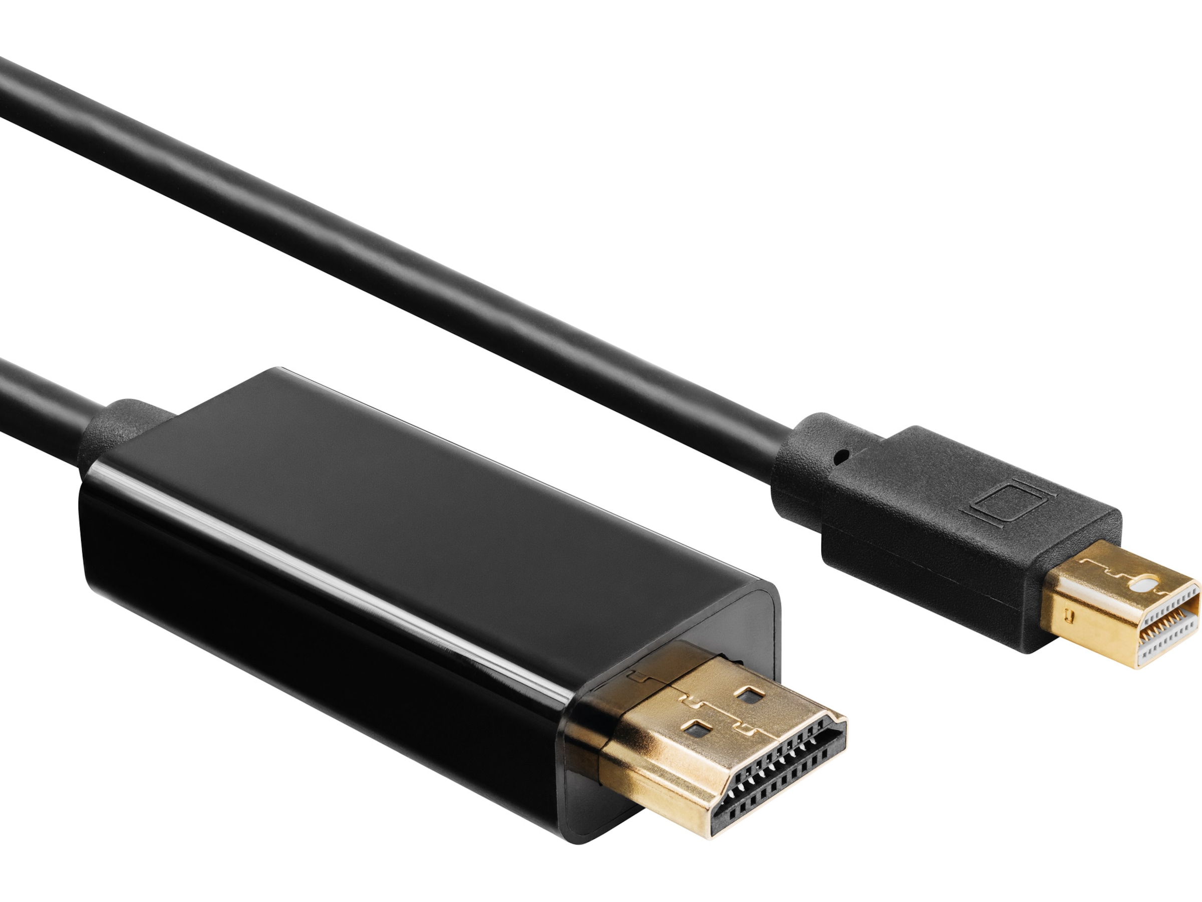 MiniDP til HDMI kabel 5m (sort) Monitorkabler