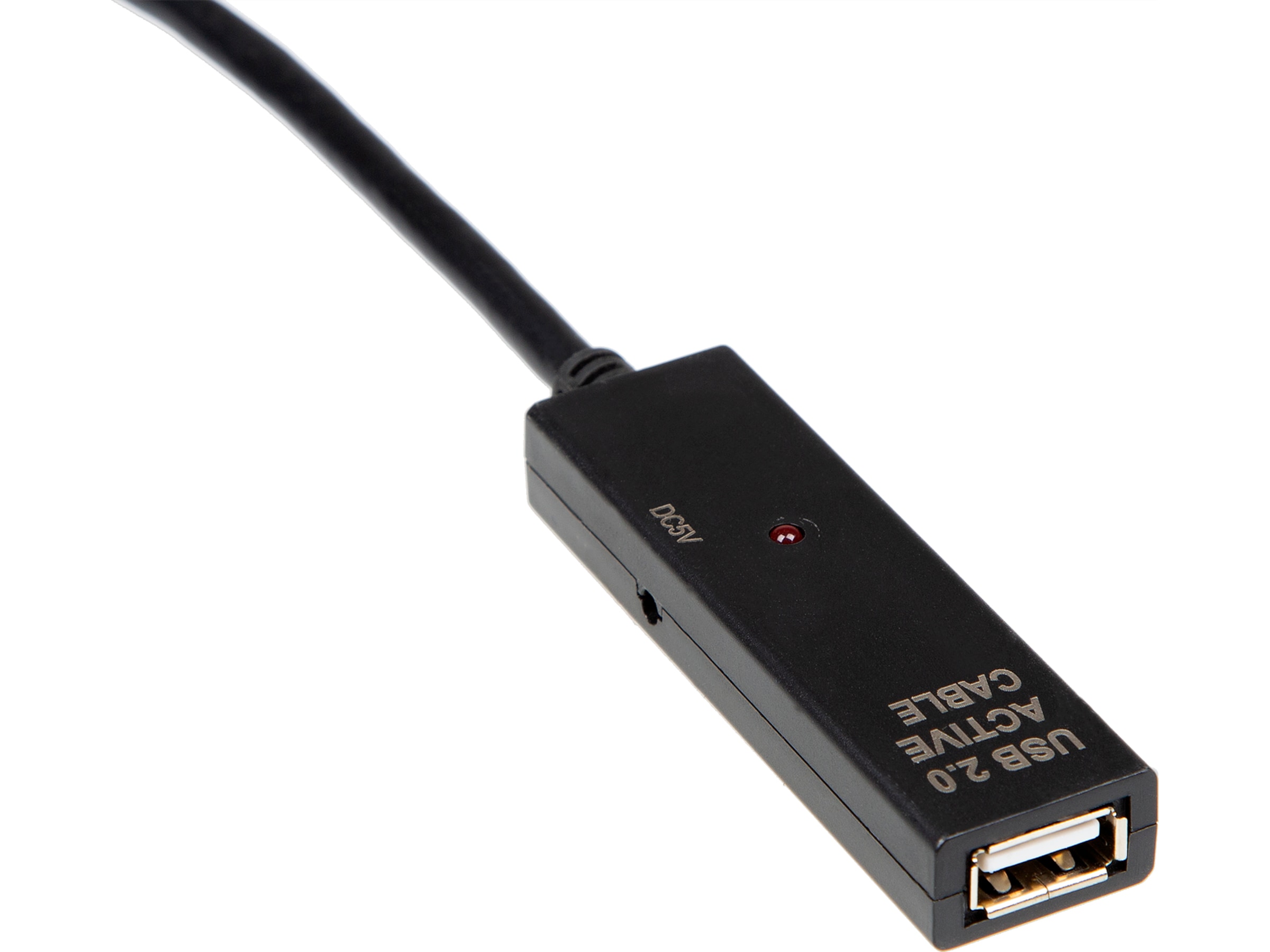 USB-A Forlengelseskabel 10m (sort) USB-kabler