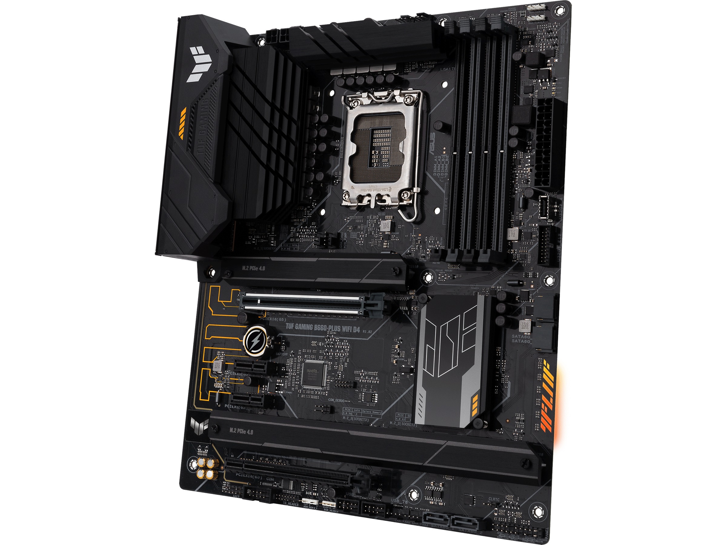 ASUS TUF GAMING B660 PLUS WIFI D4 Hovedkort Intel Socket Komplett no asus-tuf-gaming-b660-plus-wifi-d4-hovedkort-intel-socket-komplett-no