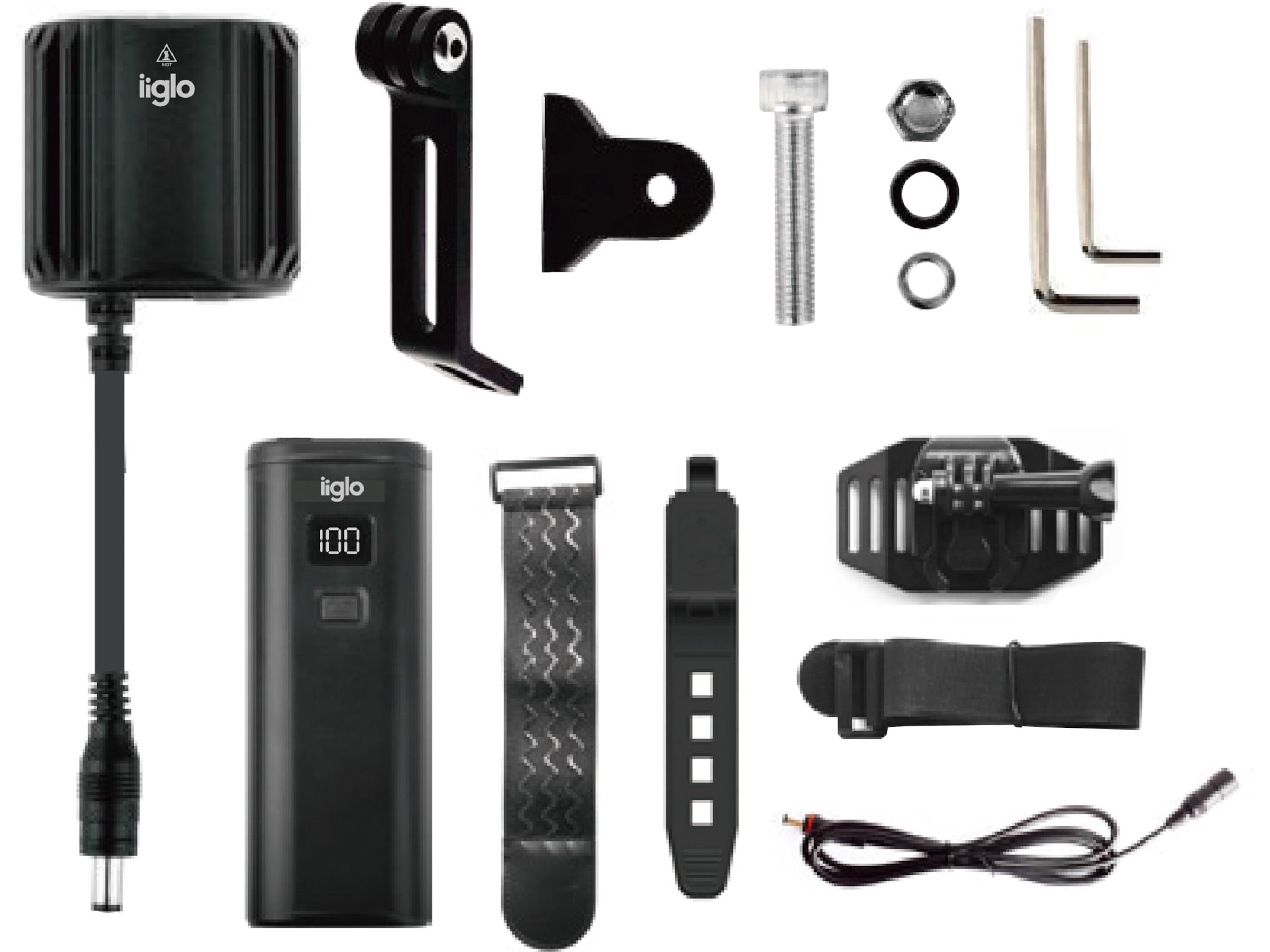 iiglo sykkel og hodelykt 1600 lumen Hodelykter & lommelykter