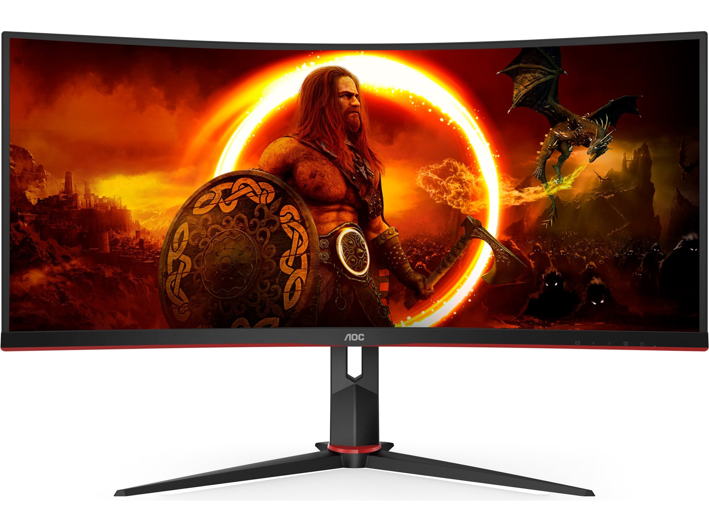 AOC 34" curved gamingskjerm CU34G2XP Gamingskjermer