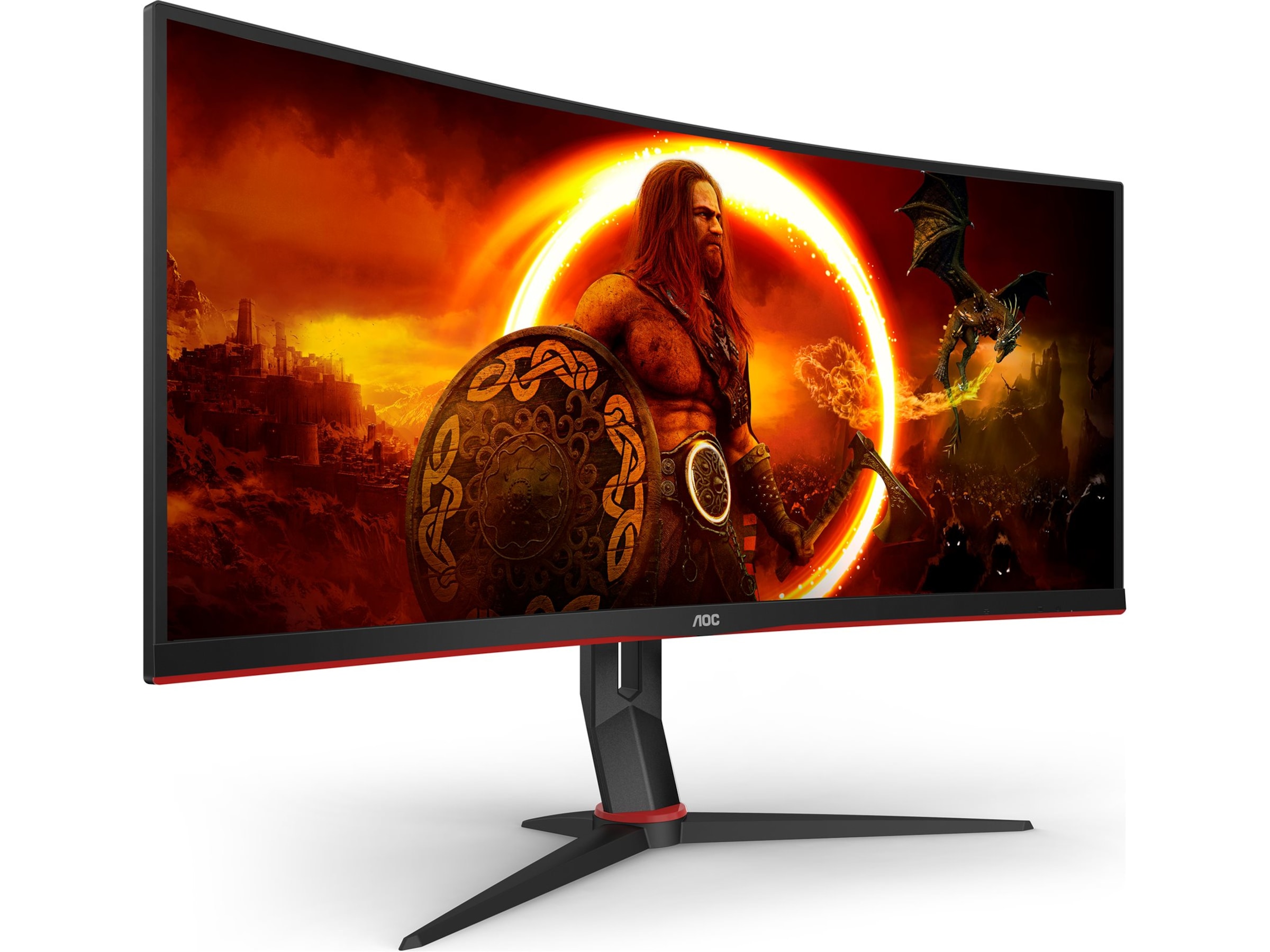 AOC 34" curved gamingskjerm CU34G2XP Gamingskjermer