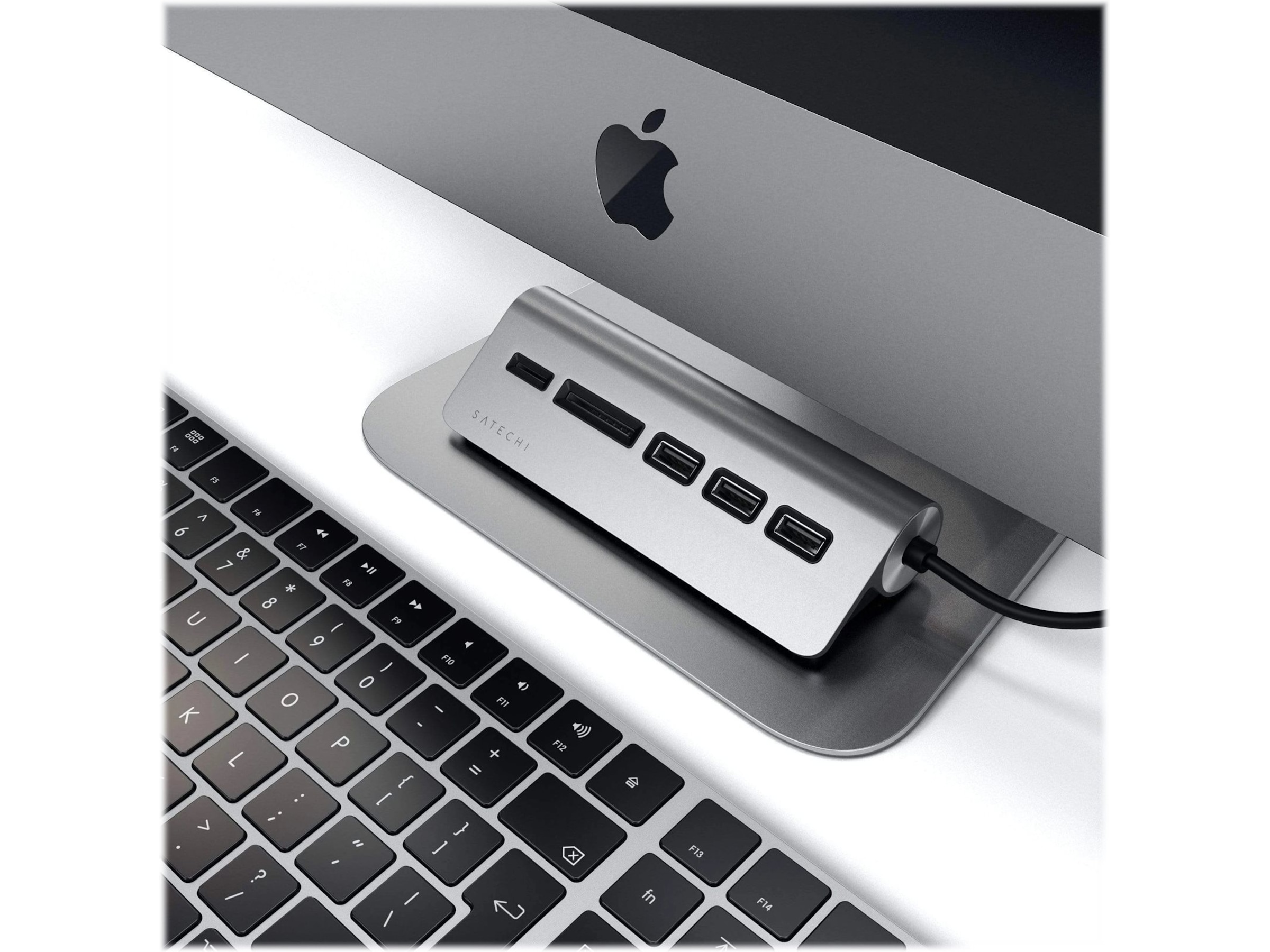 Satechi USB-C Combo Hub (space grey) Dockingstasjon & USB-HUB