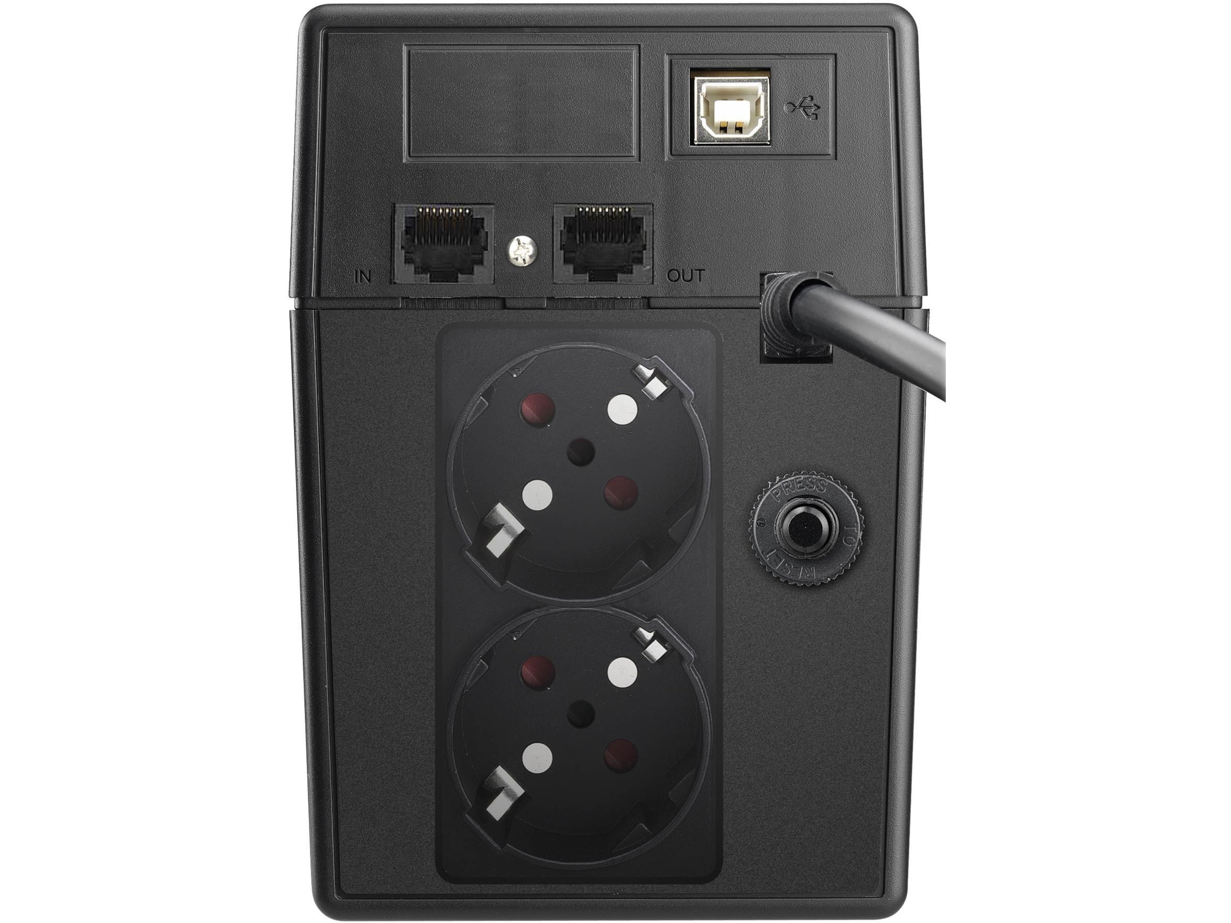 BlueWalker PW UPS VI 800 SW Schuko -B-Grade Demo annet i datautstyr