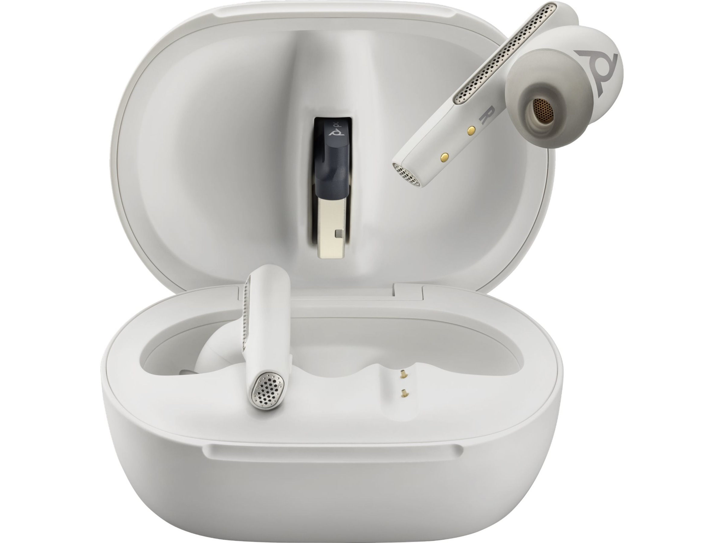 HP Poly Voyager Free 60+ UC trådløse ørepropper In-Ear (hvit) Ørepropper