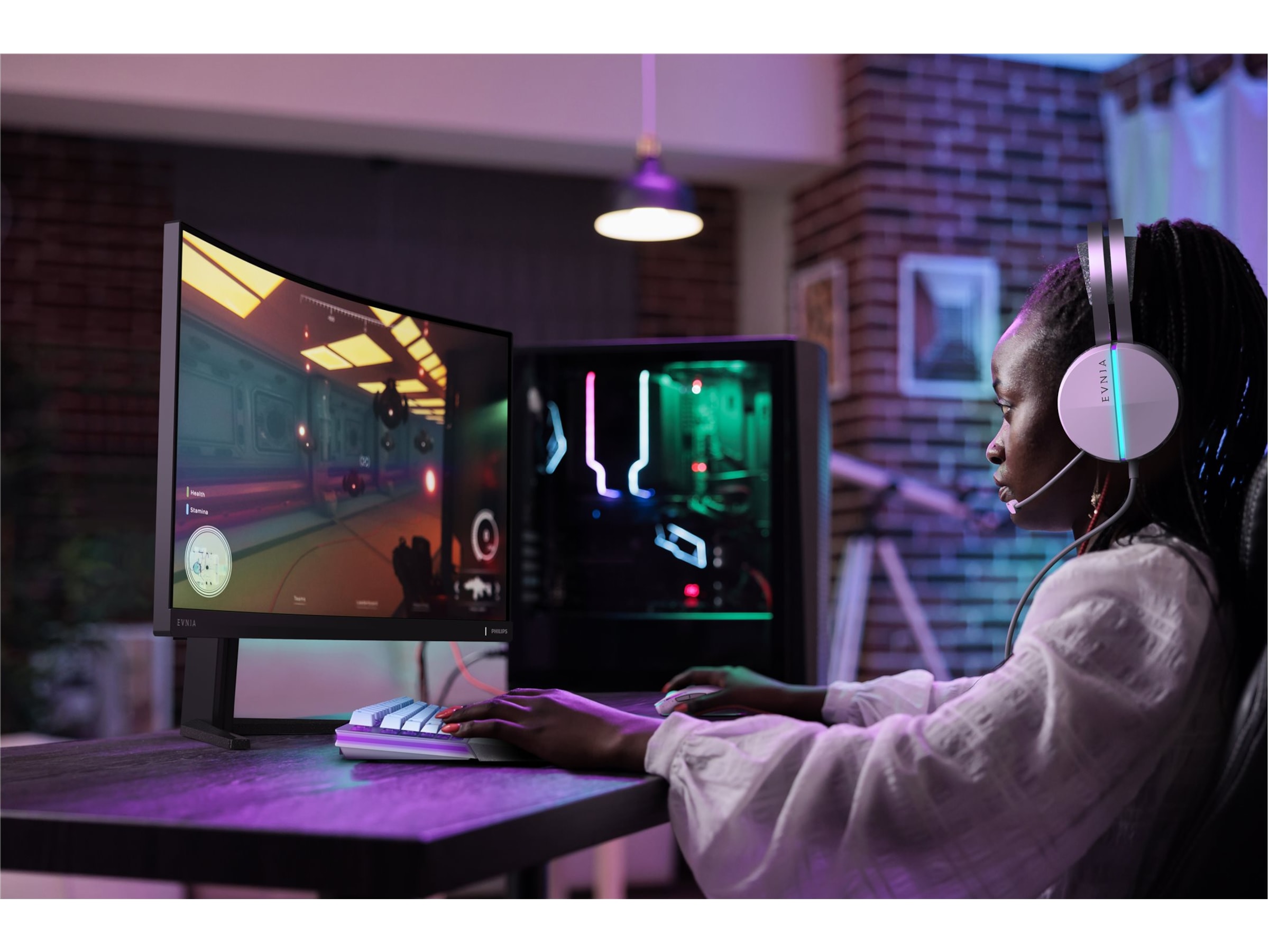 Philips 27" curved gamingskjerm 27M2C5200W/00 Gamingskjermer