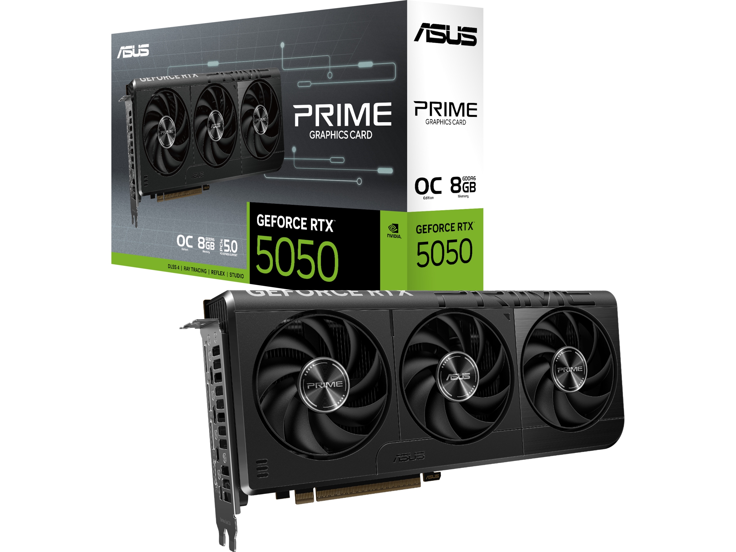 ASUS PRIME GeForce RTX™ 5050 8GB GDDR6 OC Edition Skjermkort