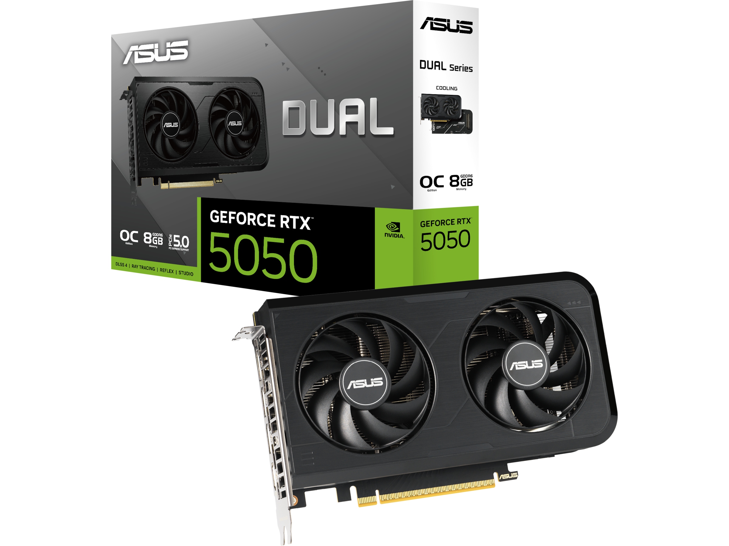 ASUS Dual GeForce RTX™ 5050 8GB GDDR6 OC Edition Skjermkort