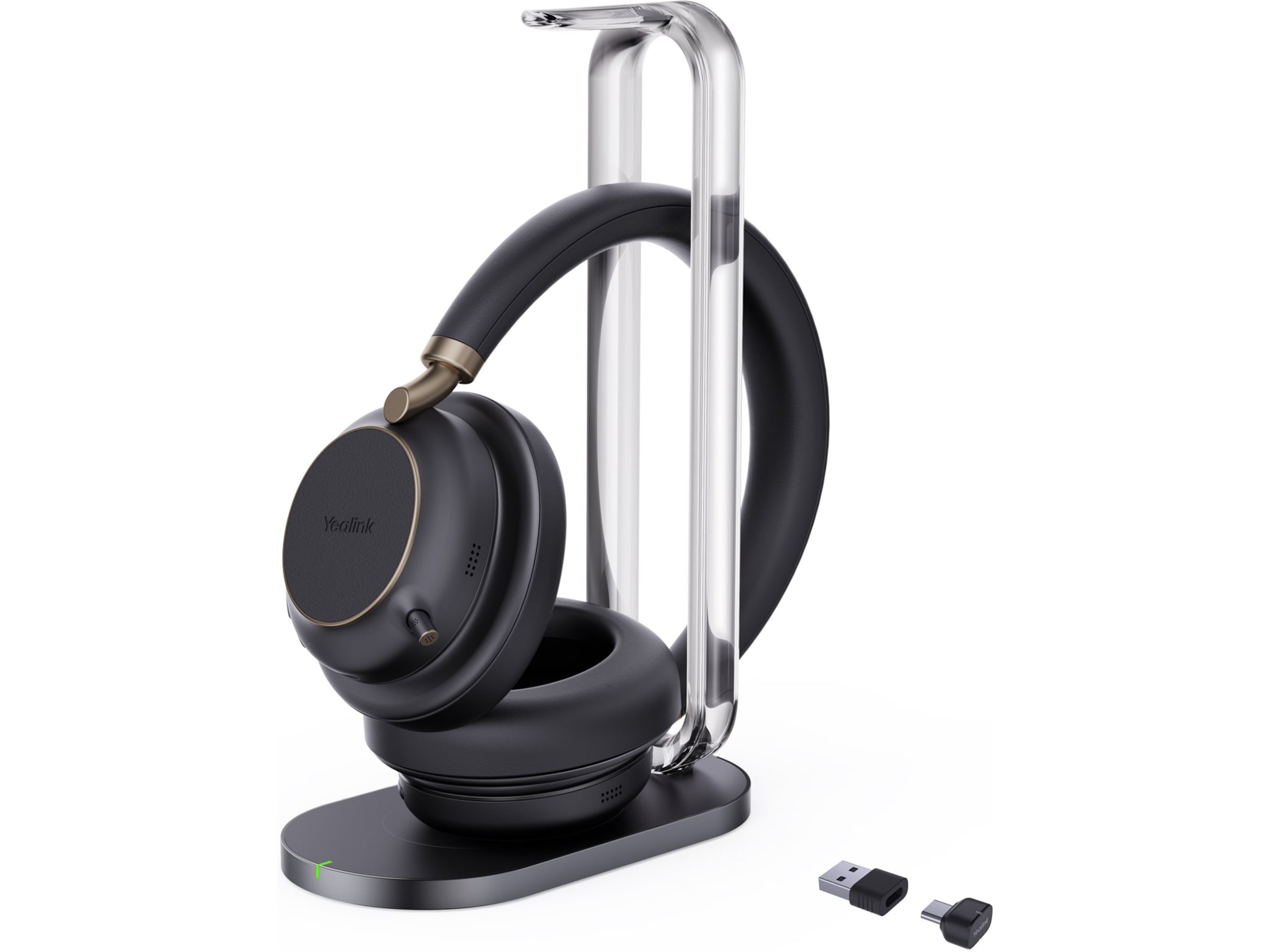 Yealink BH76 Plus trådløst headset med ladestativ Headset
