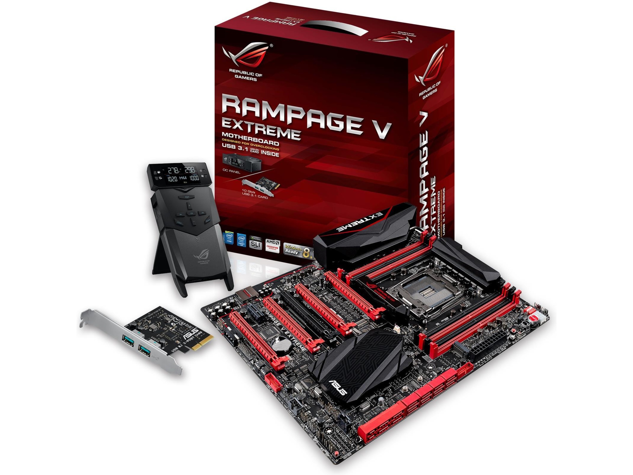ASUS RAMPAGE V EXTREME, Socket-2011-3 - Komplett.no