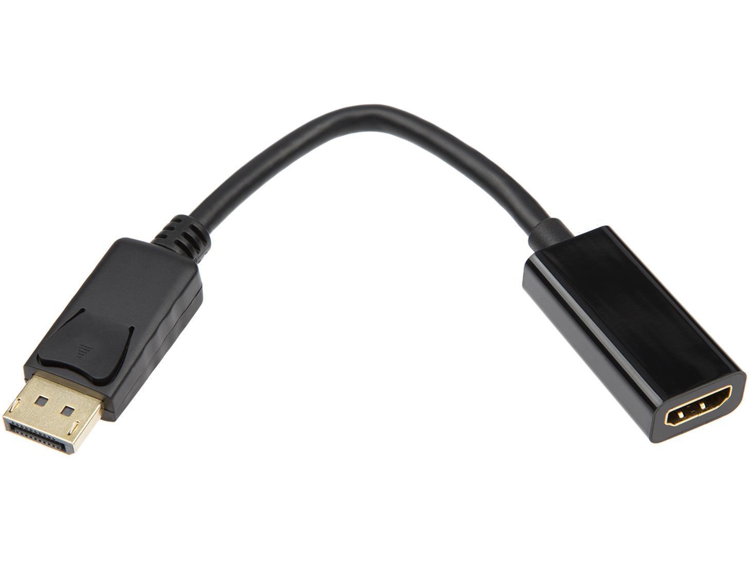 Displayport til HDMI Adapter 5cm (sort) Kabeladaptere & overganger