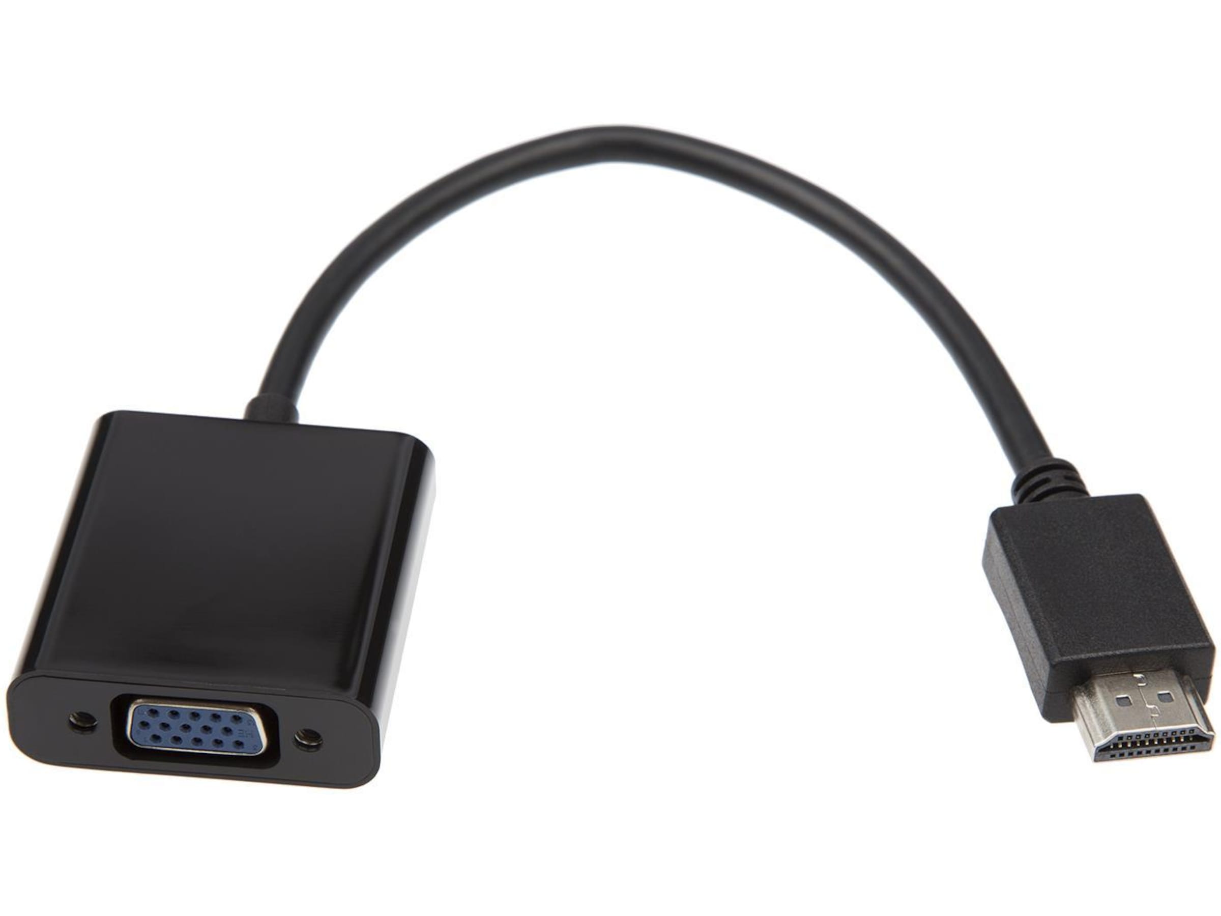 HDMI til VGA adapter 10cm (sort) Kabeladaptere & overganger