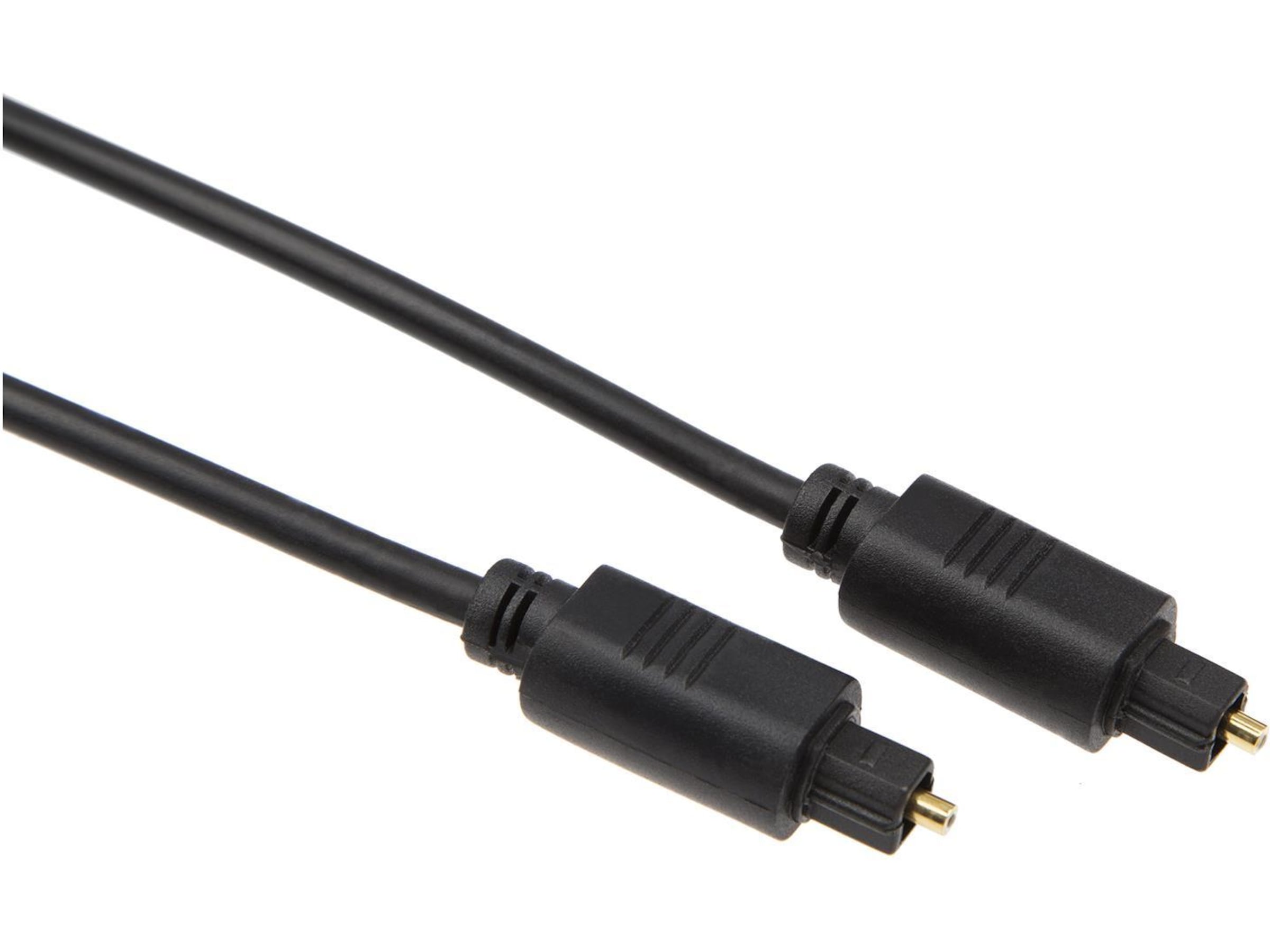 Toslink kabel 3m (sort) HiFi- & høyttalerkabler
