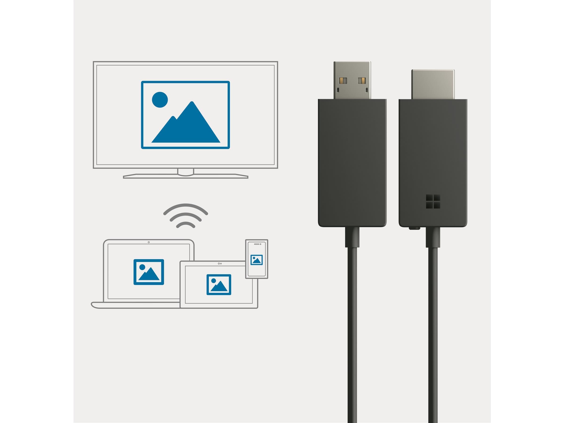Microsoft Wireless Display Adapter V2 Tilbehør Komplett.no
