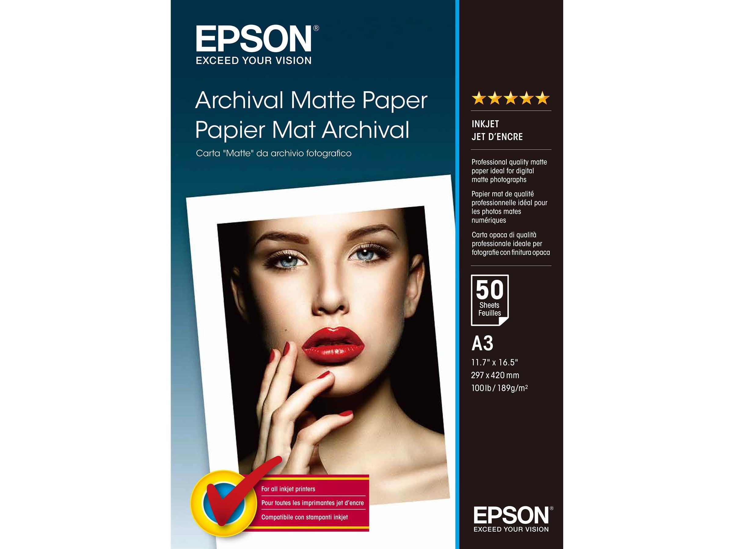 Epson Archival Matte Paper A3 Papir