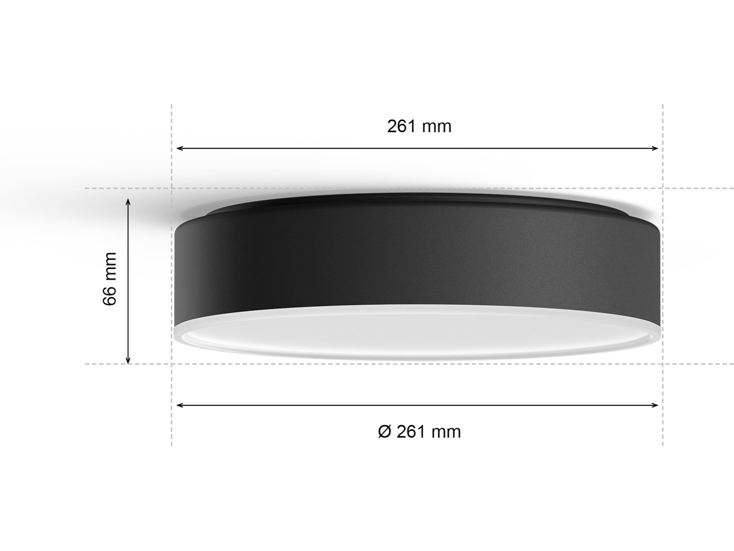 Philips Hue Enrave, liten taklampe (sort) Taklampe