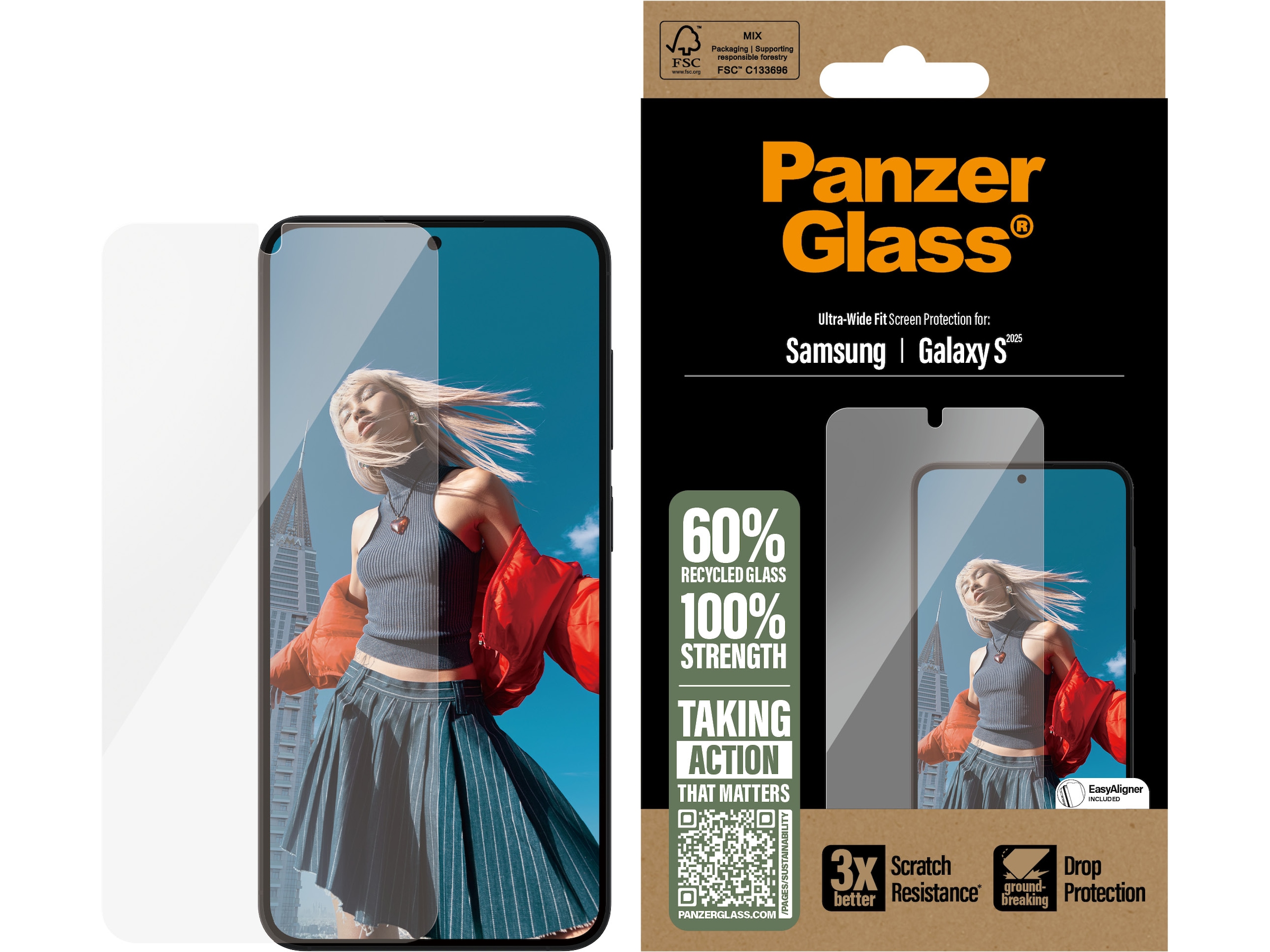 PanzerGlass Galaxy S25 Skjermbeskytter Skjermbeskytter