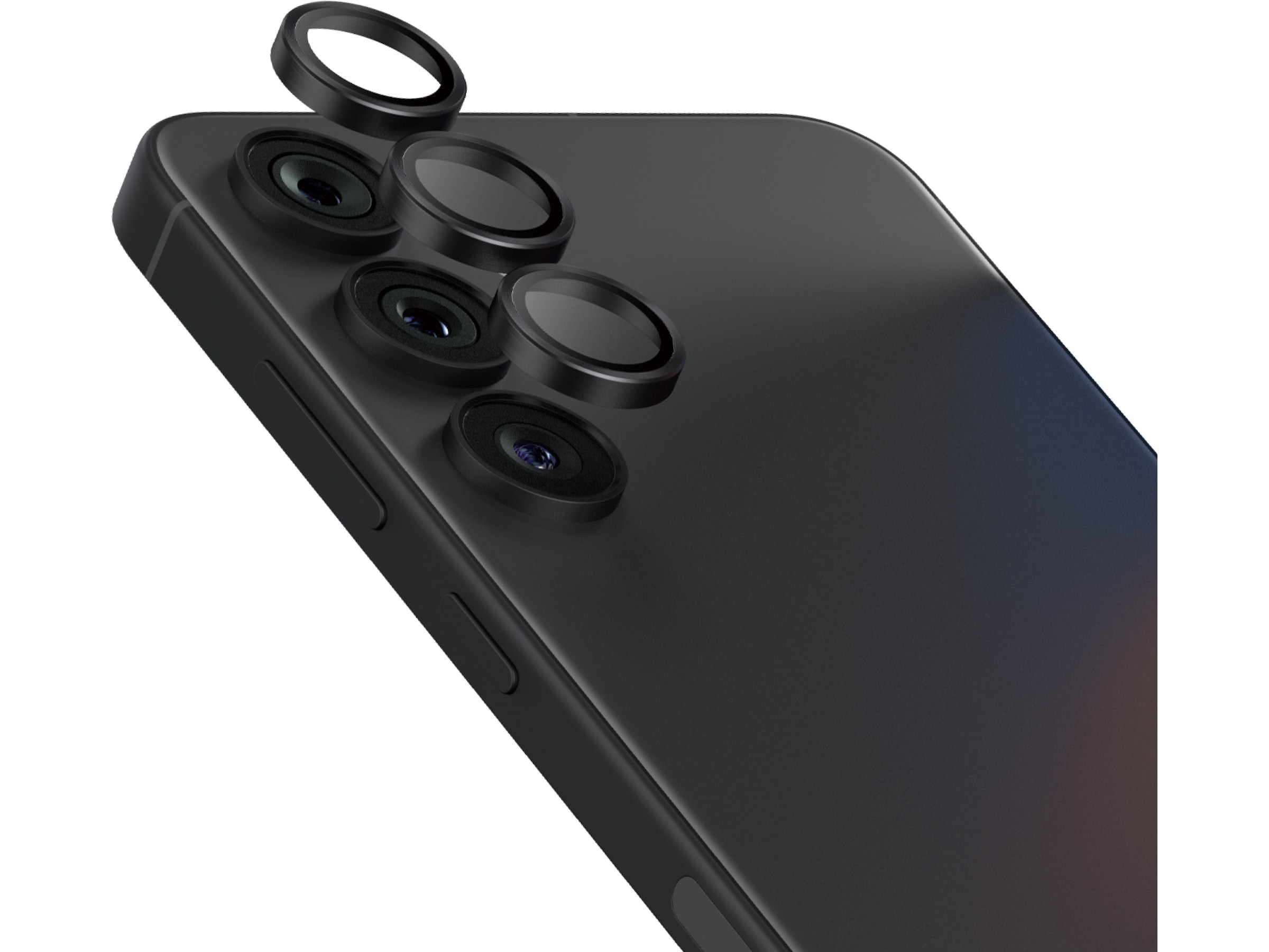 PanzerGlass Galaxy S25+ Hoops Ceramic Linsebeskytter (sort) Skjermbeskytter