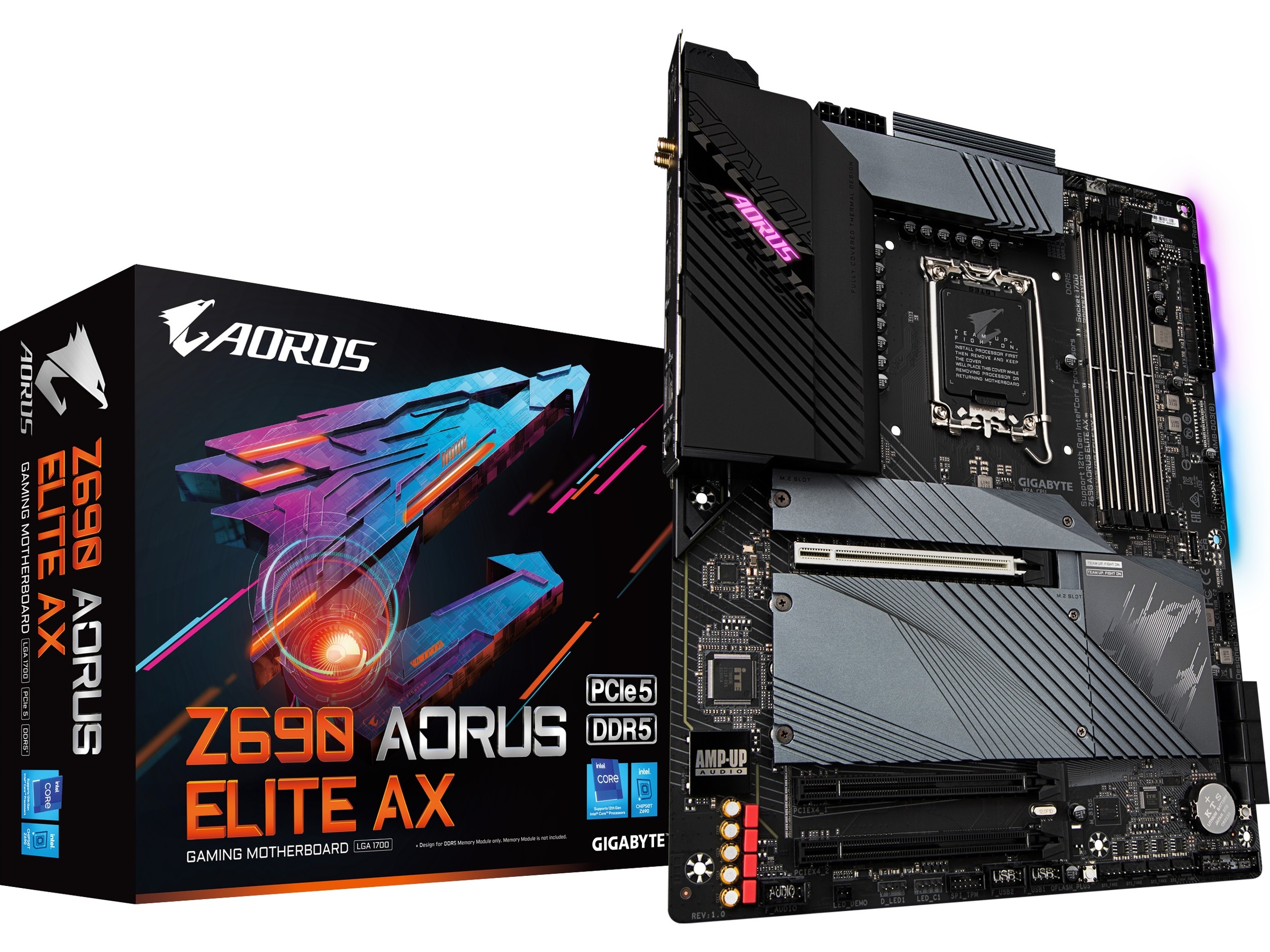 Gigabyte Z690M AORUS ELITE AX DDR4 Hovedkort Intel Socket Komplett.no