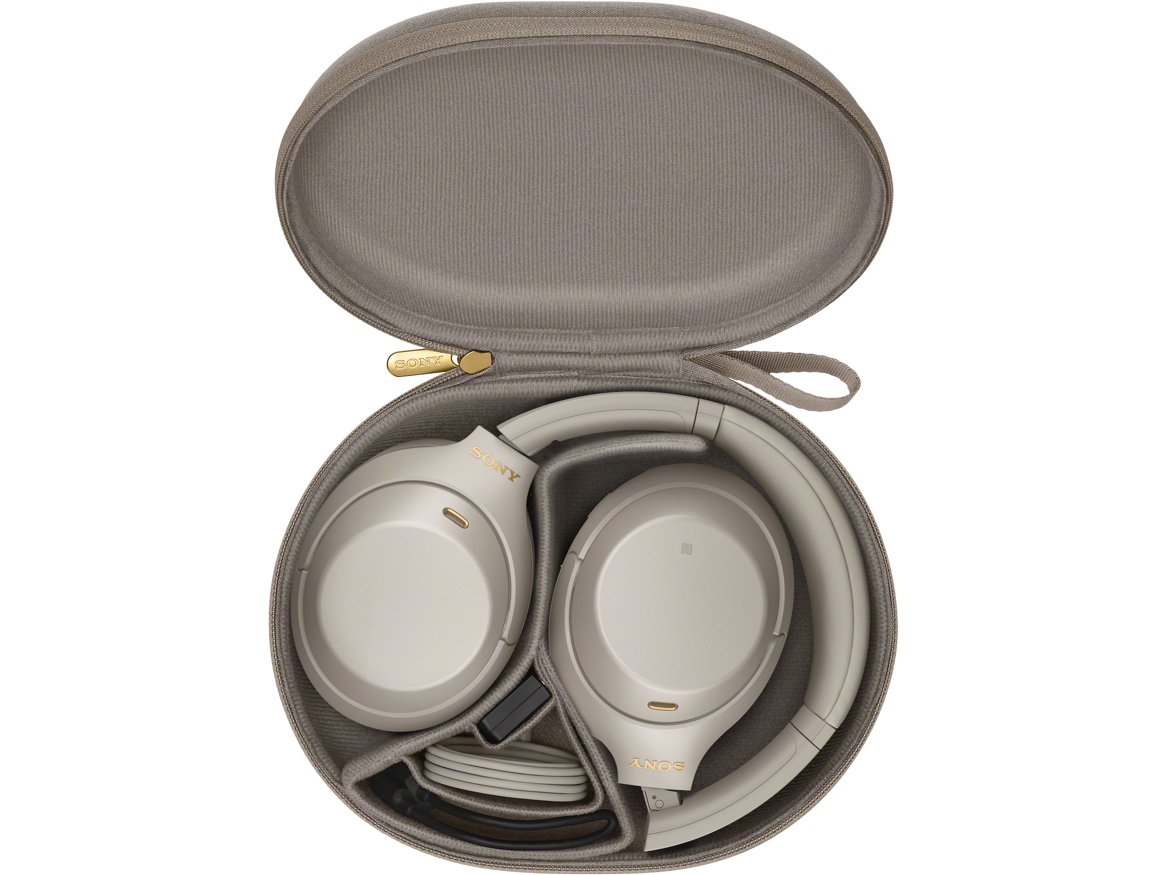 Sony WH-1000XM4 trådløse hodetelefoner, Over-Ear (sølv) Hodetelefoner