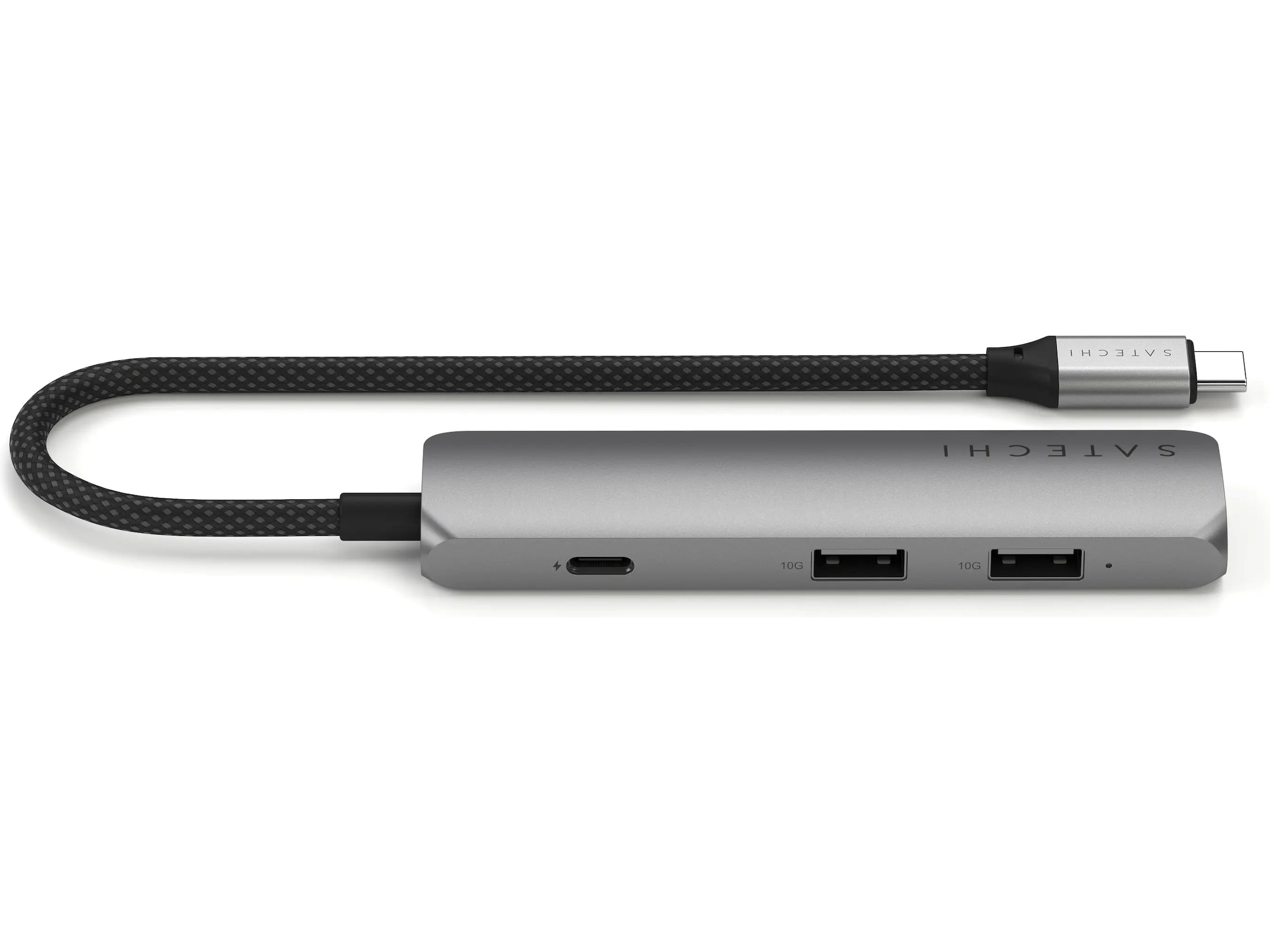 Satechi 4-i-1 Slim 4K Multiport docking (stellargrå) Dockingstasjon & USB-HUB