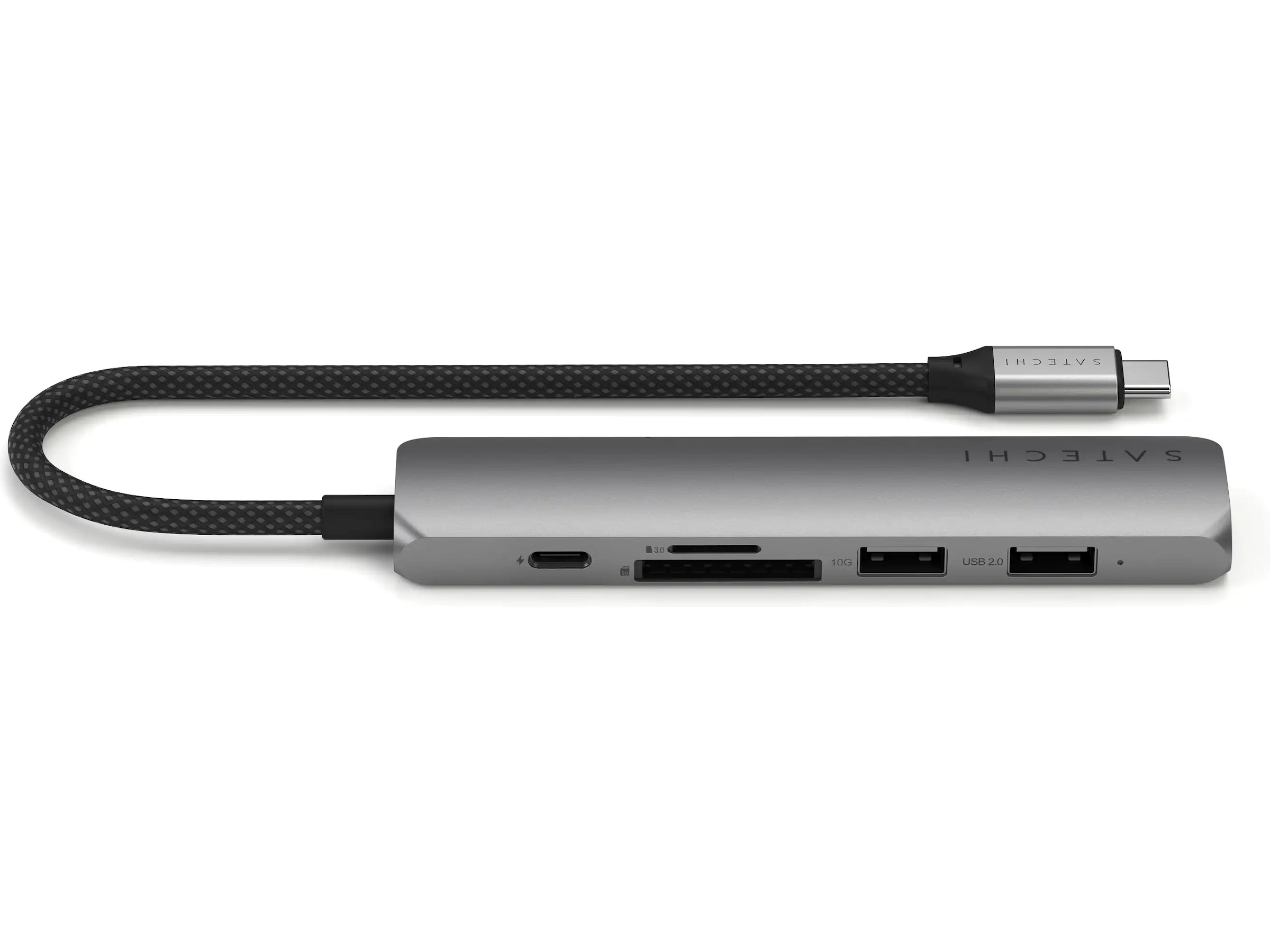 Satechi 6-i-1 Slim Multiport docking (stellargrå) Dockingstasjon & USB-HUB