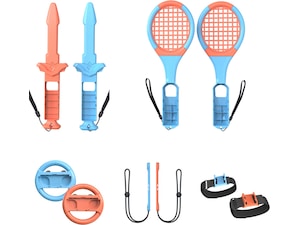 Gaminja Nintendo Switch 2 10-i-1 kombinasjonssett (blå/oransje)