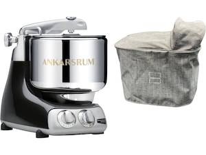 ANKARSRUM Assistent Original Kjøkkenmaskin (matt sort) + beskyttelsestrekk