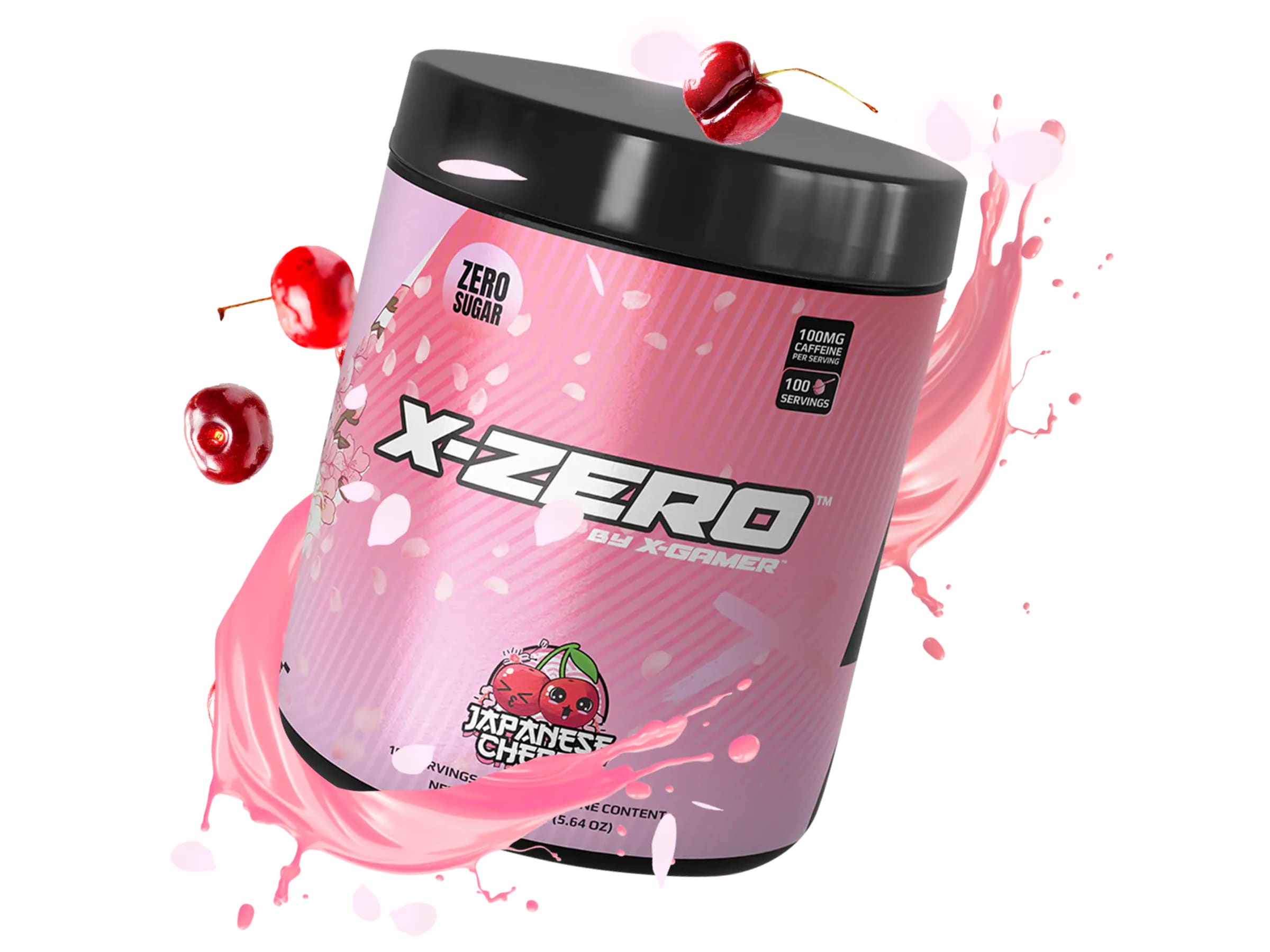 X-GAMER X-Zero Japanese Cherry Næringsdrikker og shaker
